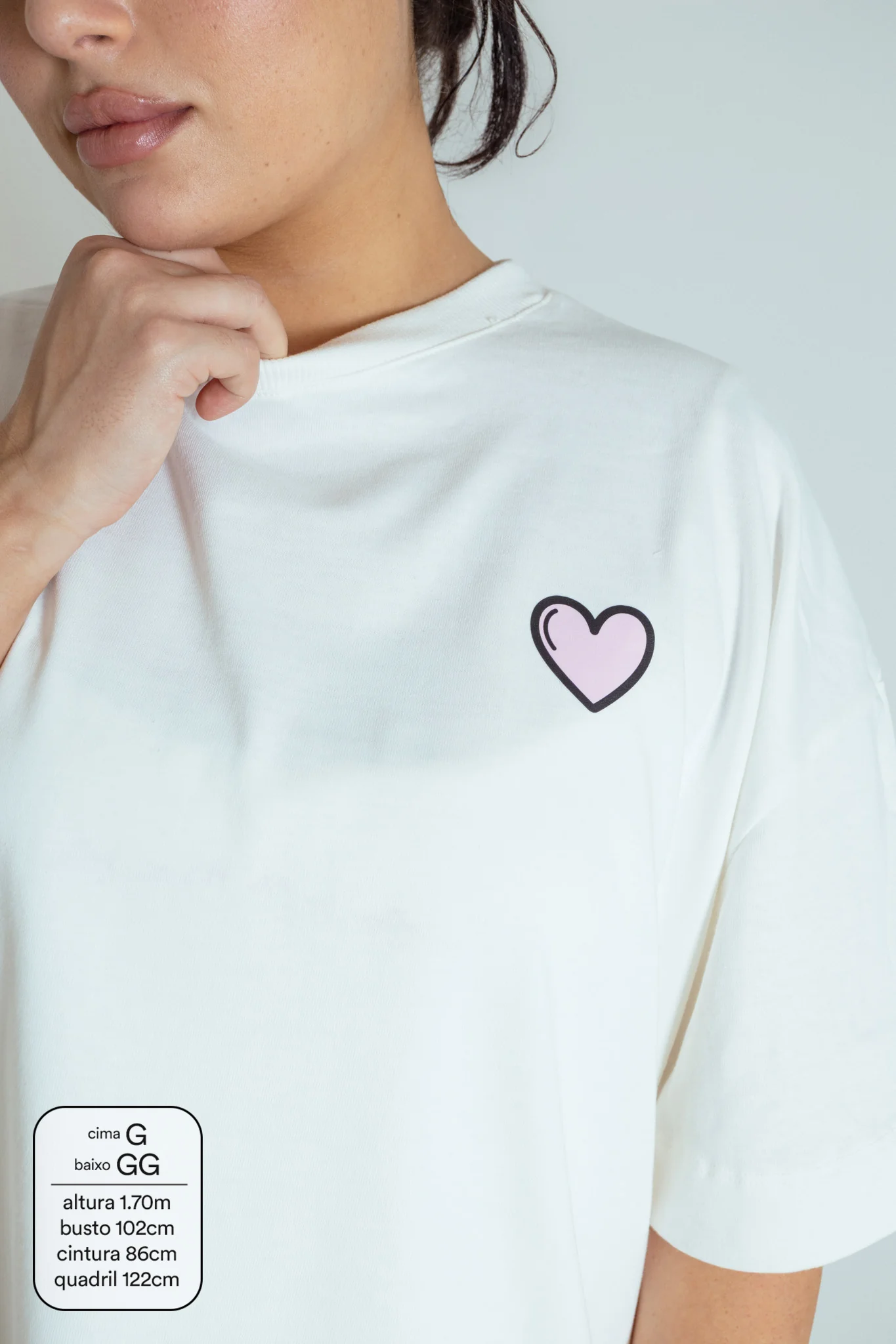 camisetão namorados LUV | camiseta oversized 100% algodão - Image 5