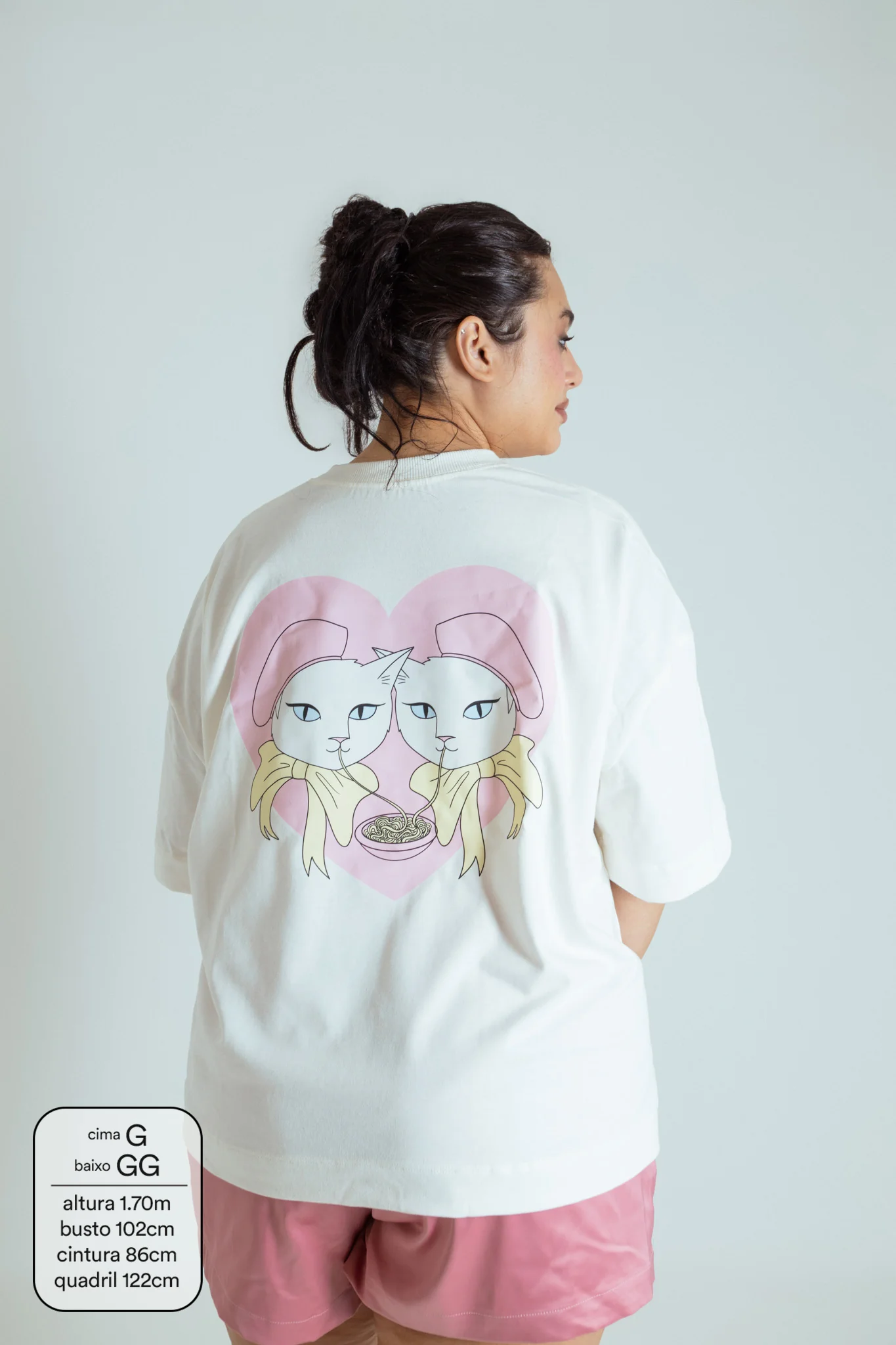 camisetão namorados LUV | camiseta oversized 100% algodão - Image 6