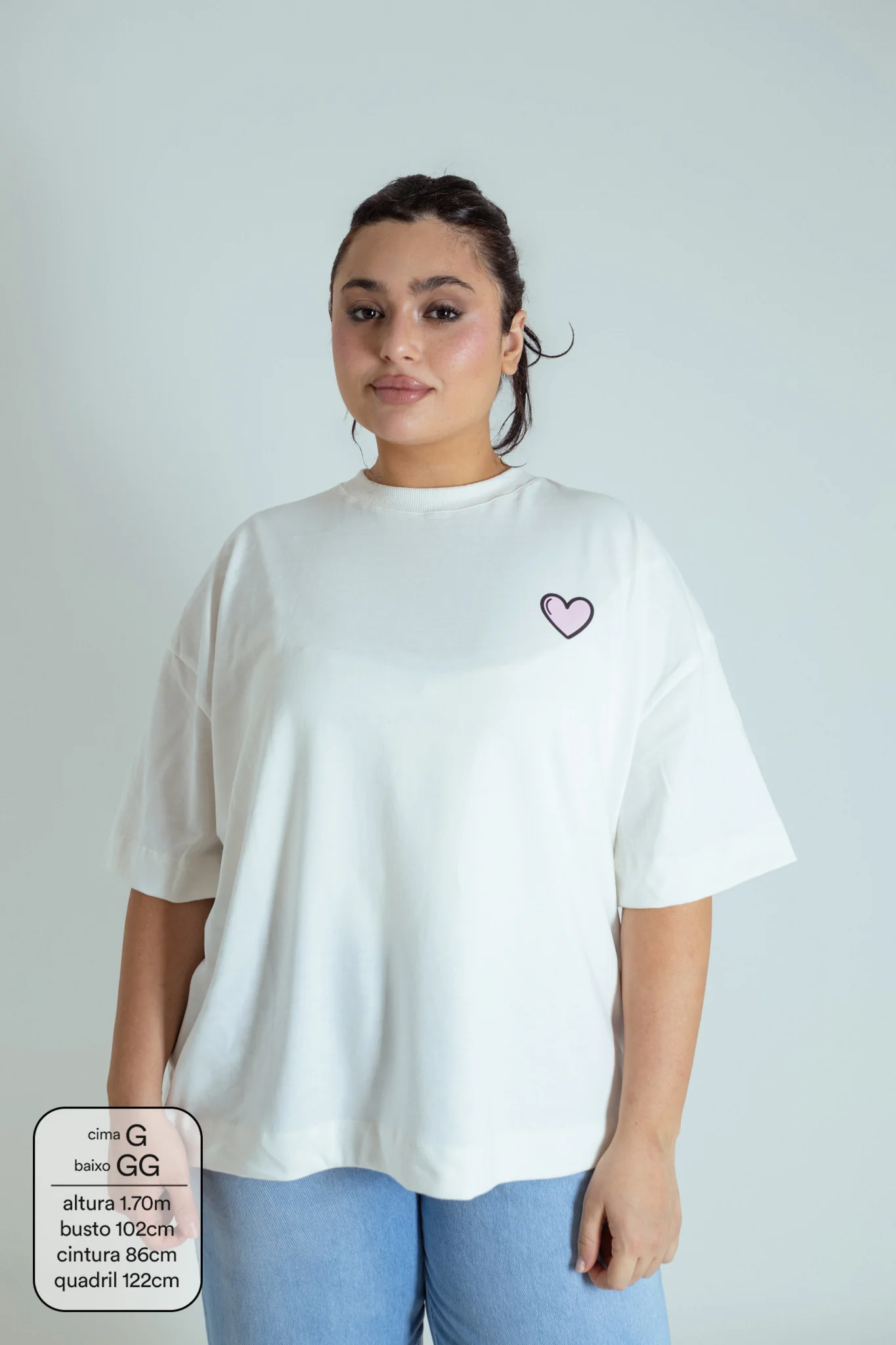 camisetão namorados LUV | camiseta oversized 100% algodão - Image 9
