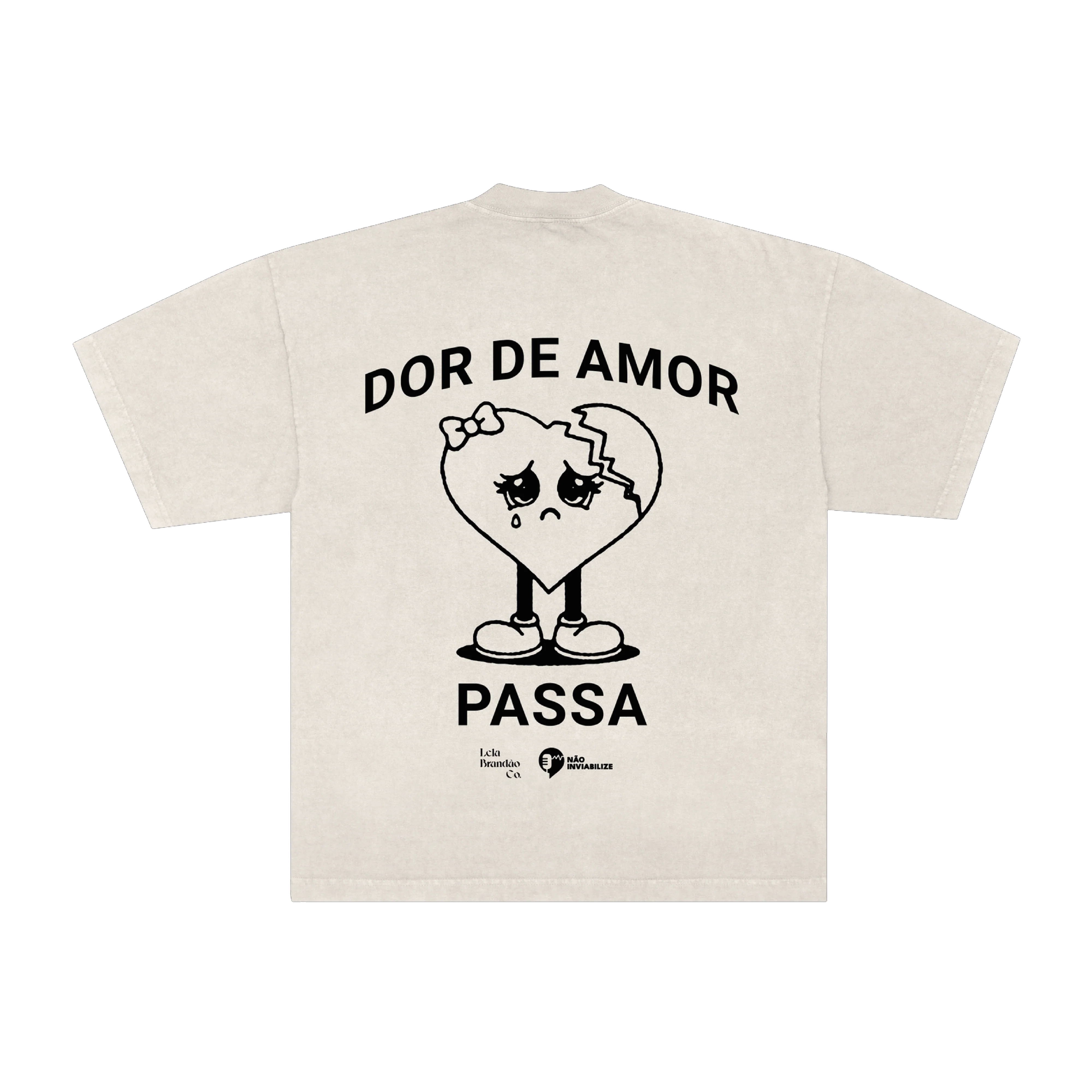camisetão oversized dor de amor collab não inviabilize