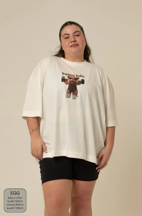 camisetão treina fofo | camiseta oversized - Image 14
