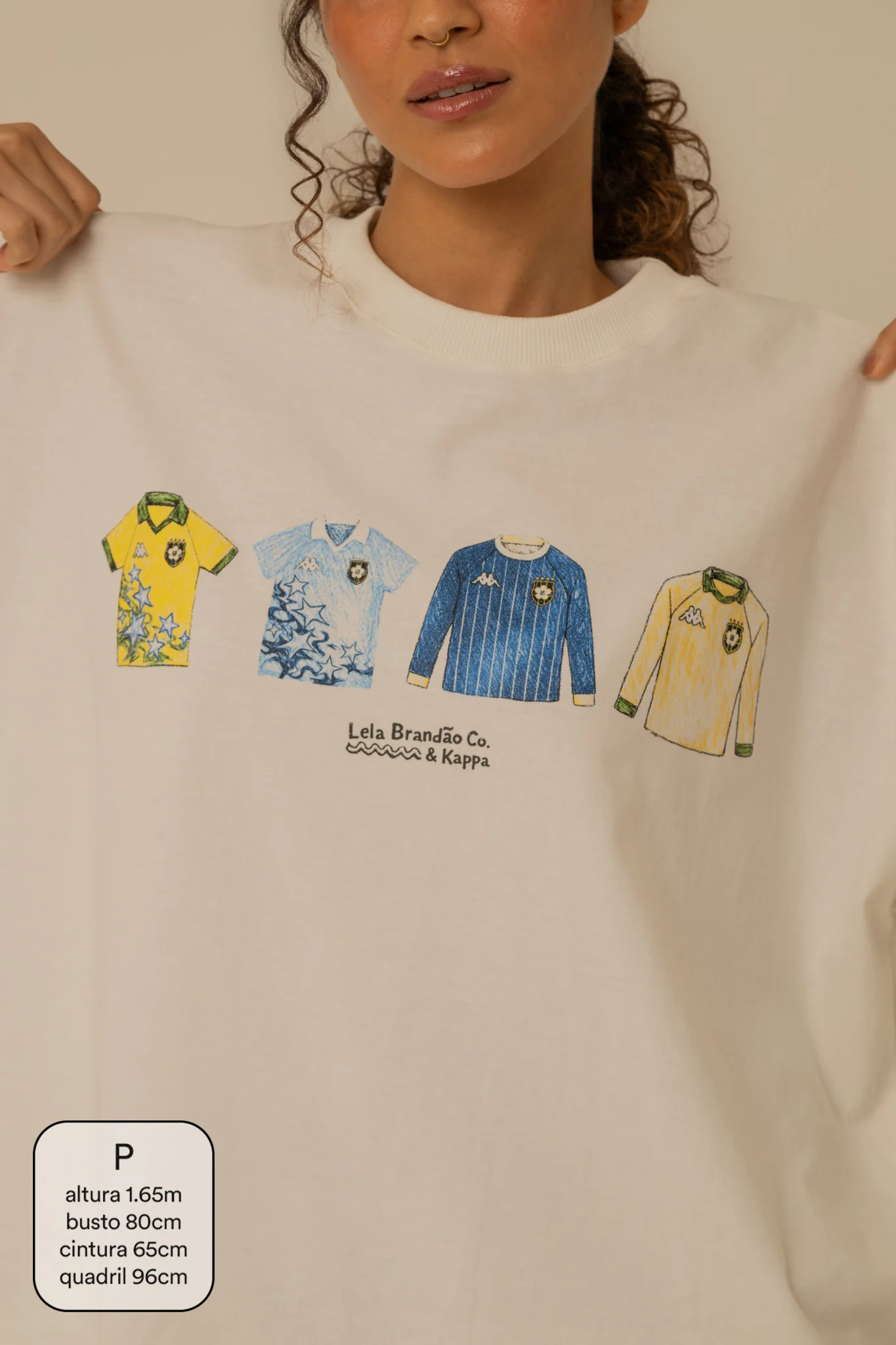 camisetão uniformes lela & kappa | camiseta oversized 100% algodão - Image 2