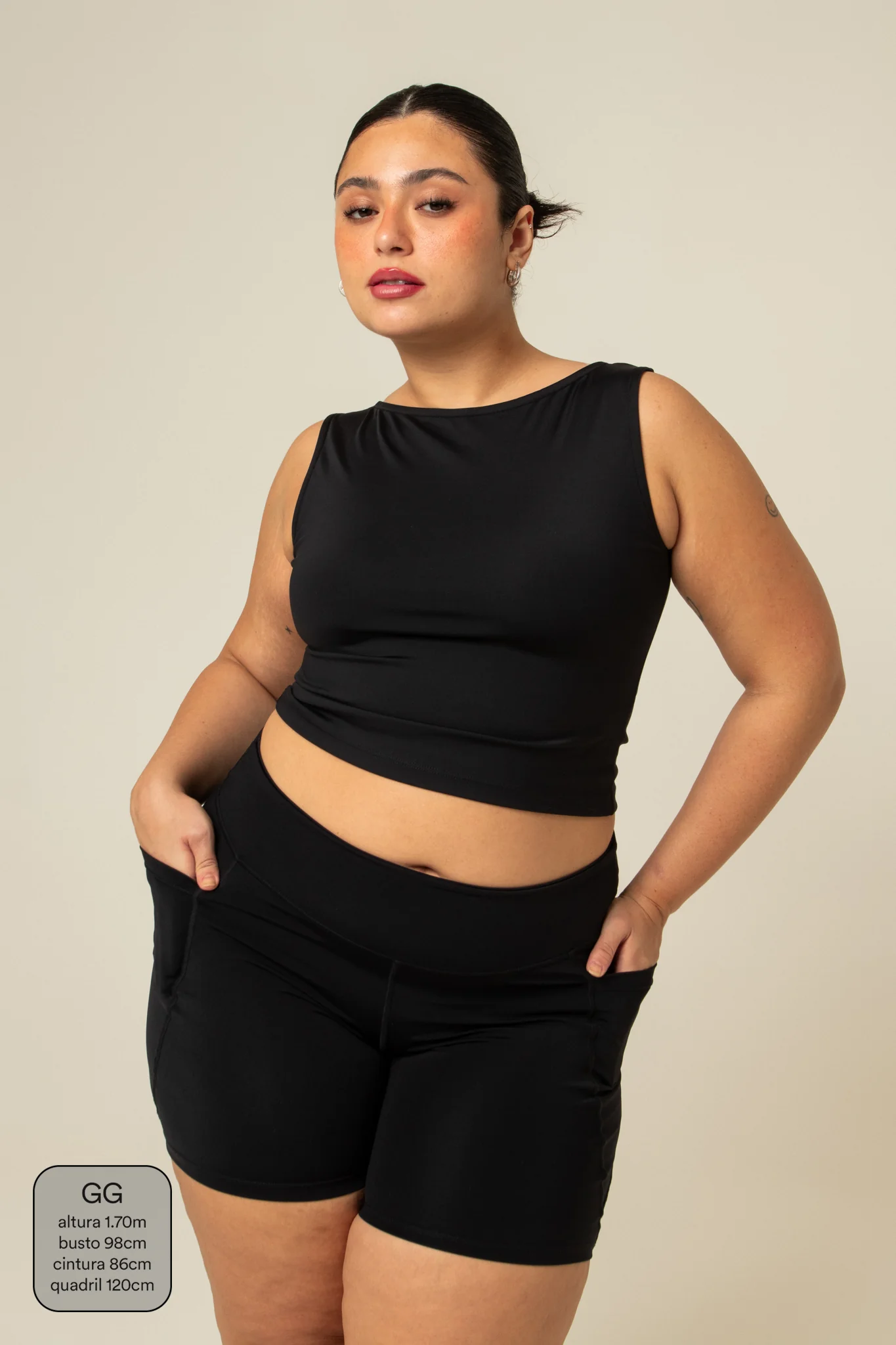 cropped reto gym babe | regata fitness - Image 4