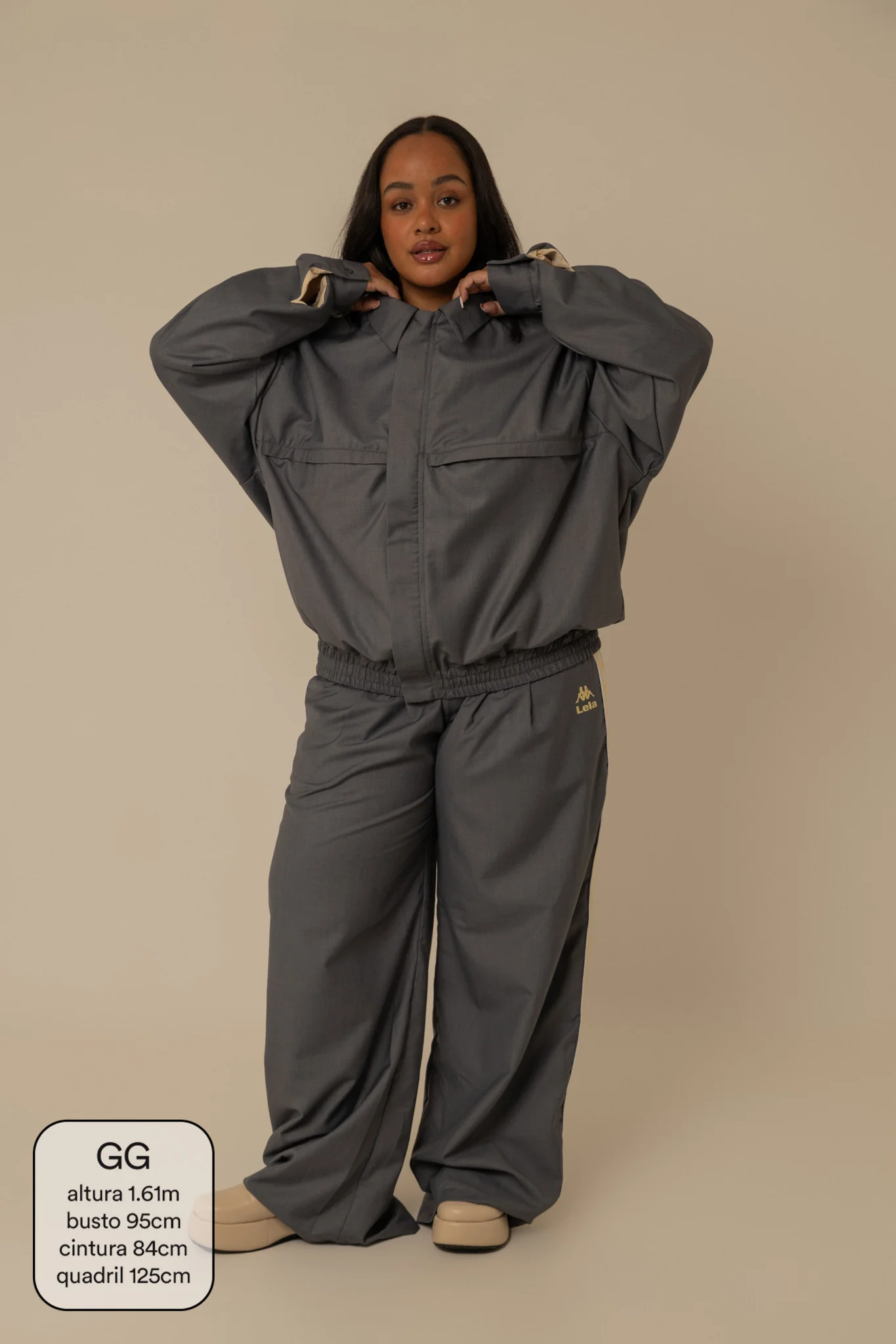 jaqueta alfaiataria lela & kappa | jaqueta alfaiataria feminina oversized - Image 6