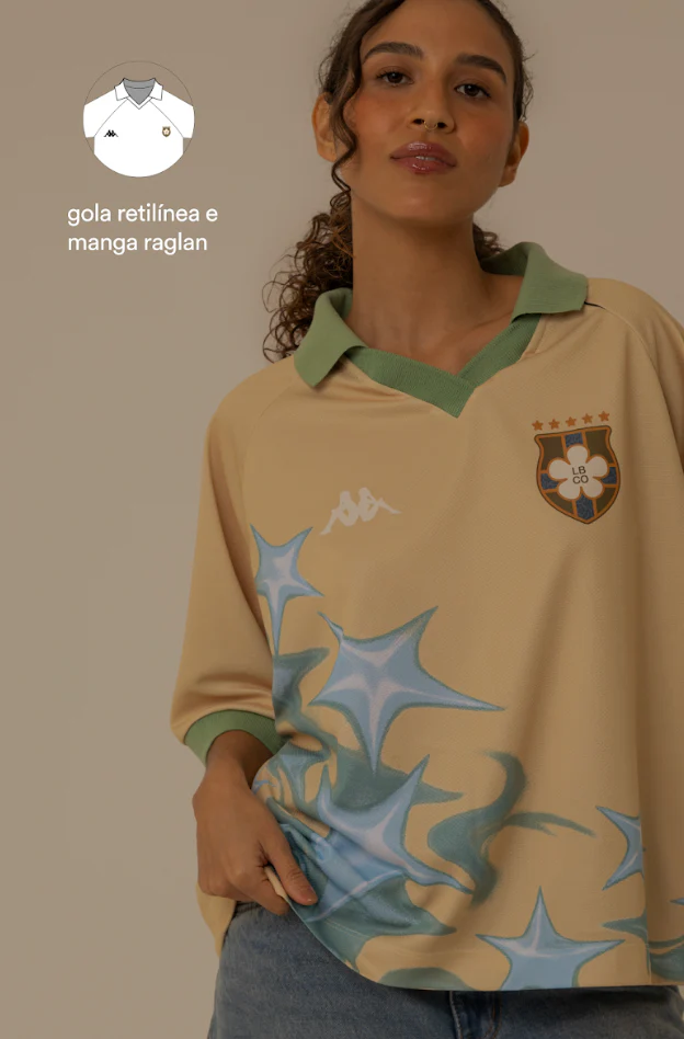camisa jersey manga curta lela & kappa | camisa de time feminina ovesized estilo vintage - Image 3