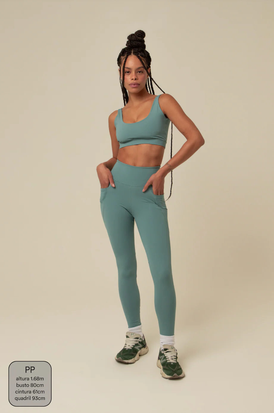 legging compress gym babe | legging fitness com bolsos - Image 15