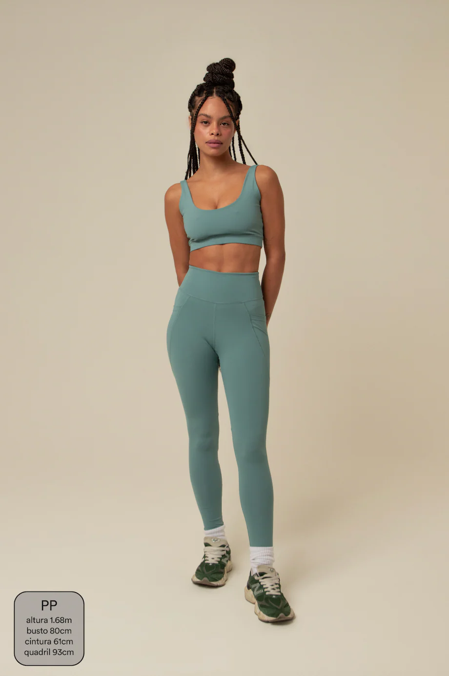 legging compress gym babe | legging fitness com bolsos - Image 3
