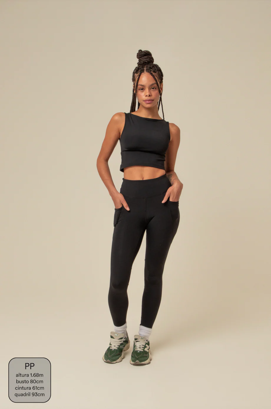 legging compress gym babe | legging fitness com bolsos - Image 4