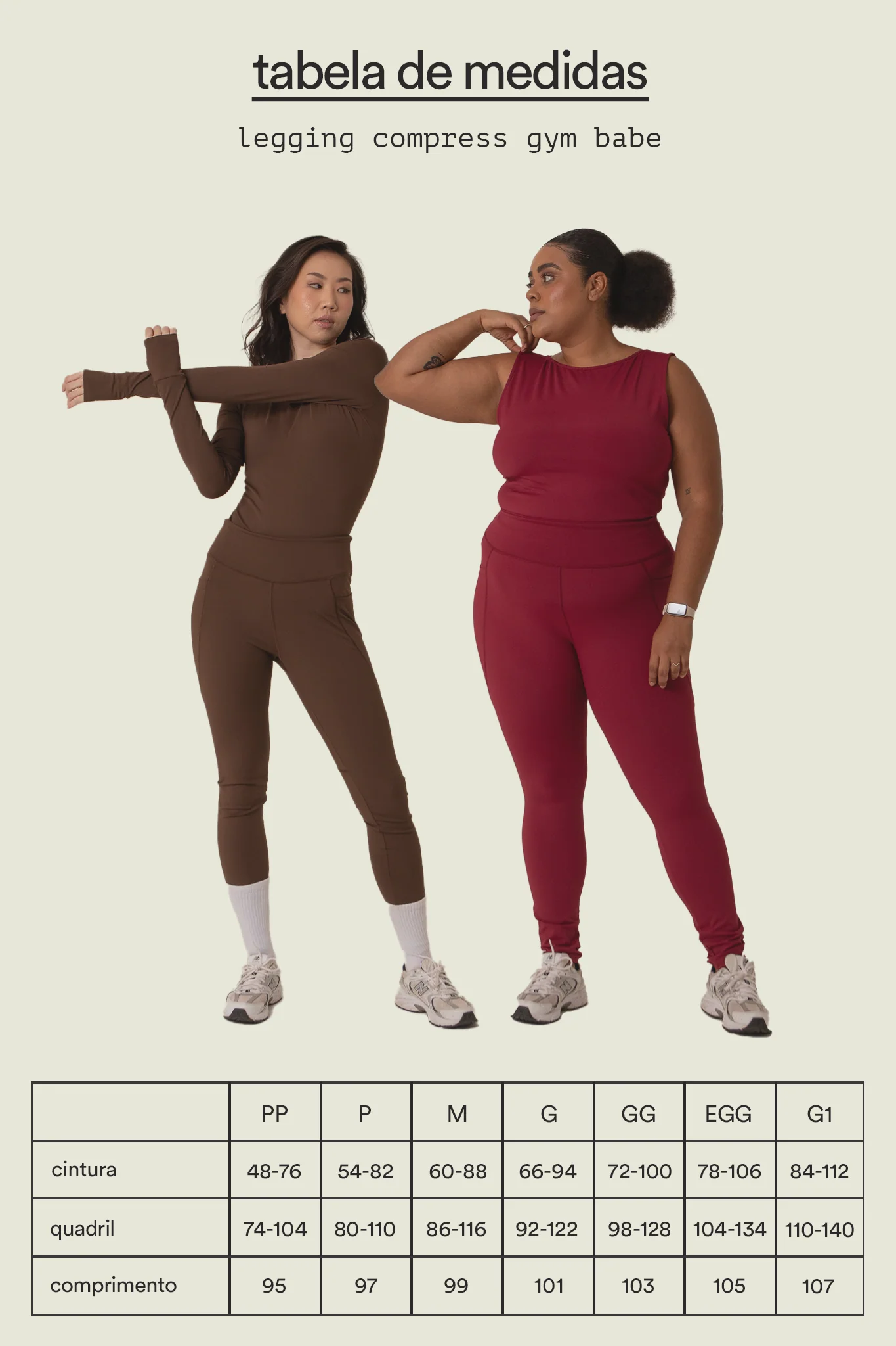 legging compress gym babe | legging fitness com bolsos - Image 9