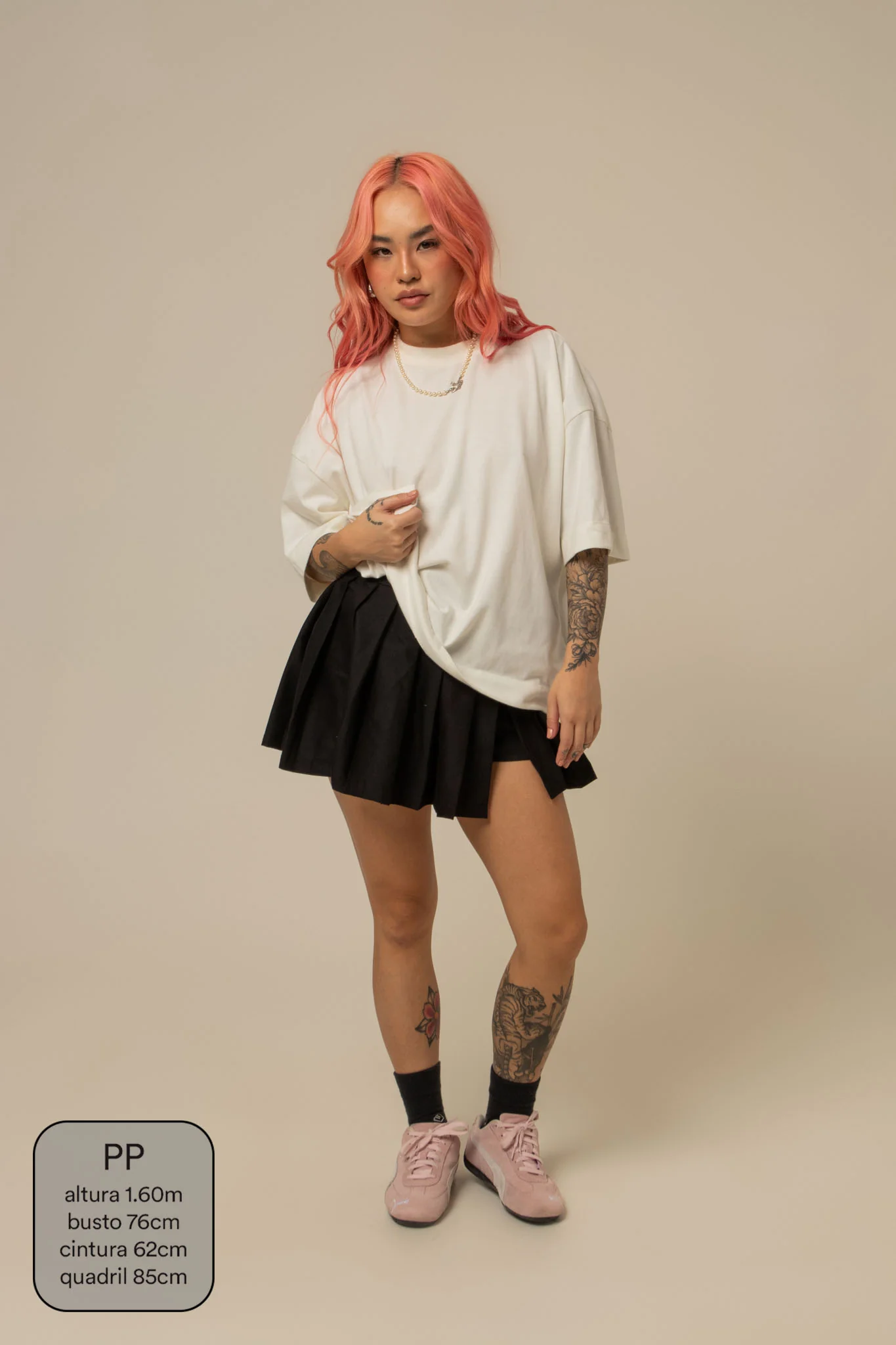 mini saia shorts plissada chefa - Image 29