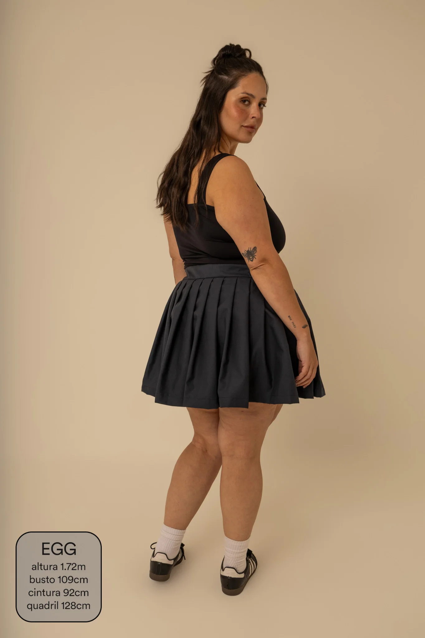 mini saia shorts plissada chefa - Image 55