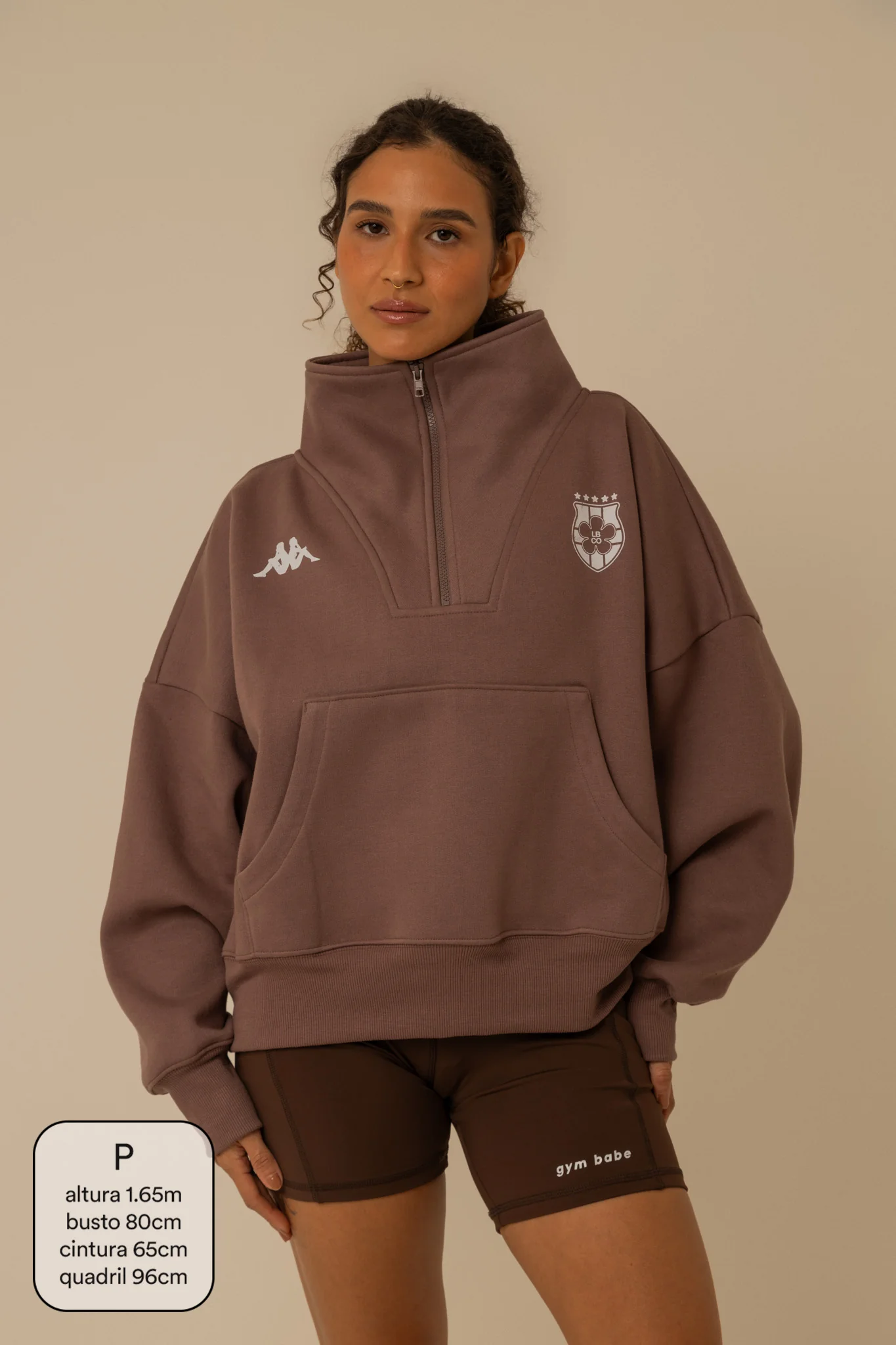 moletom gym babe lela & kappa | moletom oversized com zíper e bolsos - Image 5