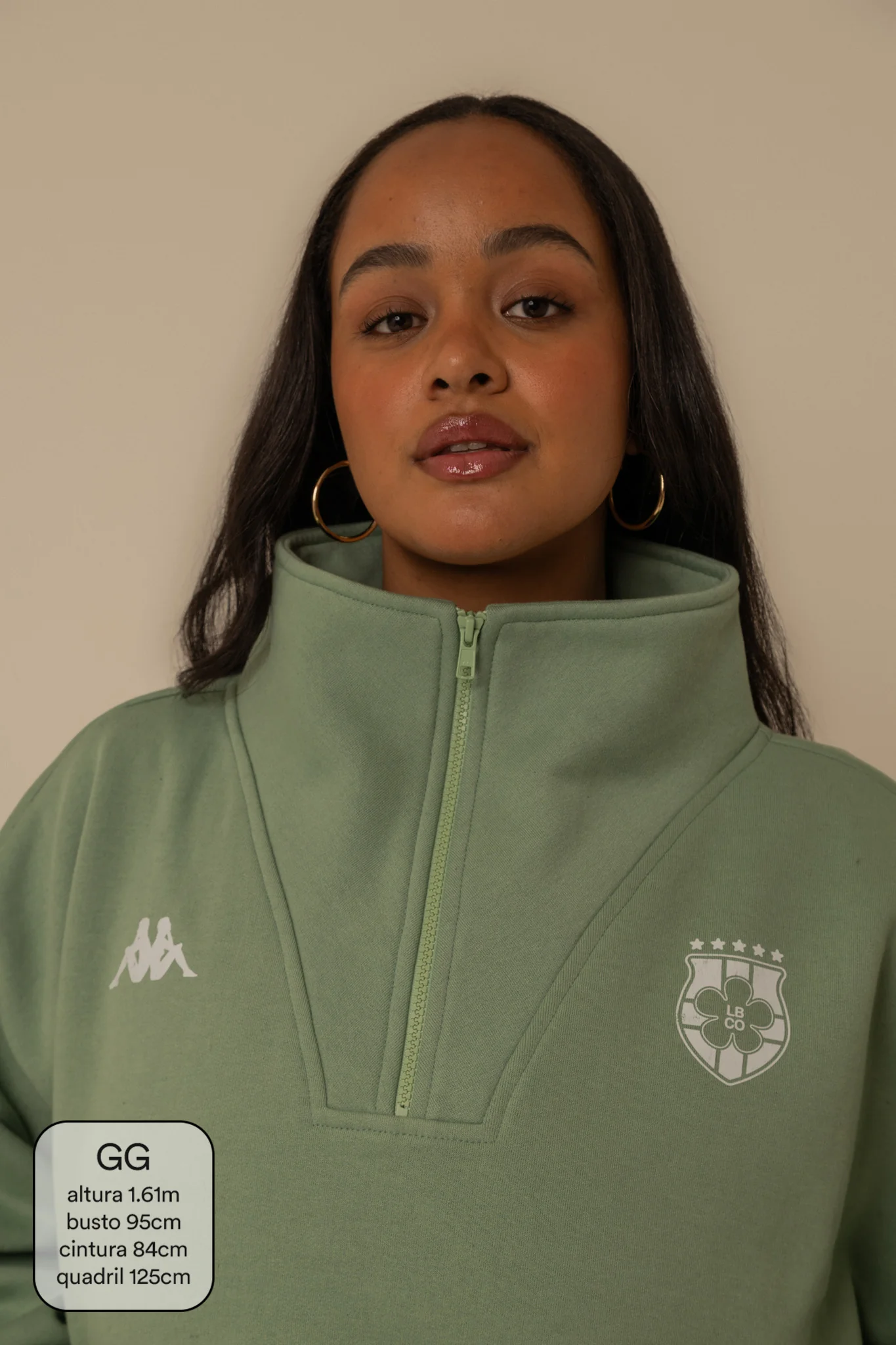 moletom gym babe lela & kappa | moletom oversized com zíper e bolsos - Image 8