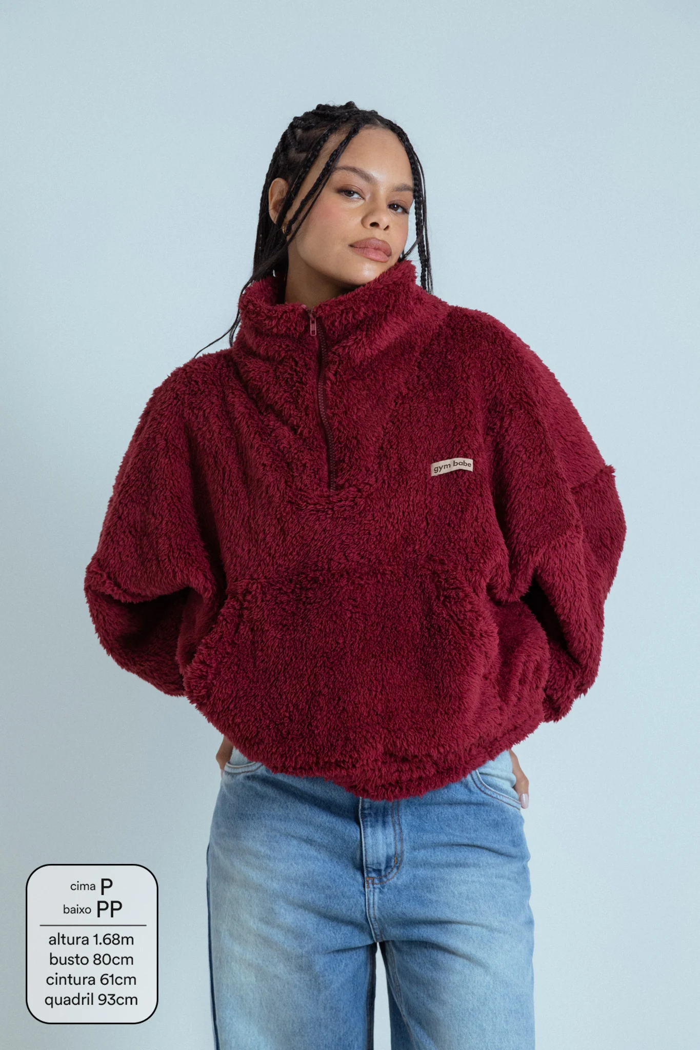 moletom gym babe peludinho cozy | moletom feminino oversized peluciado - Image 6