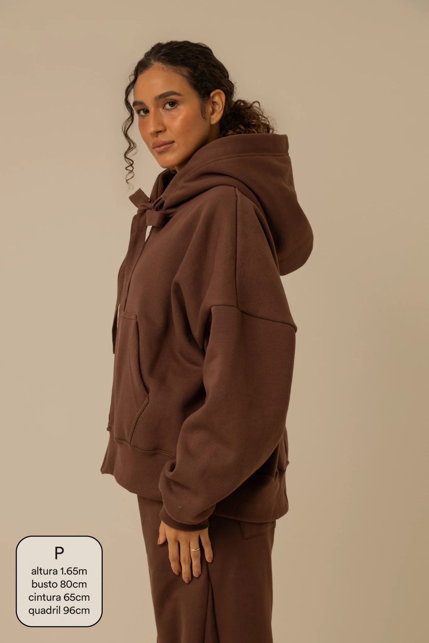 moletom laço cozy | moletom oversized feminino com capuz e zíper - Image 15