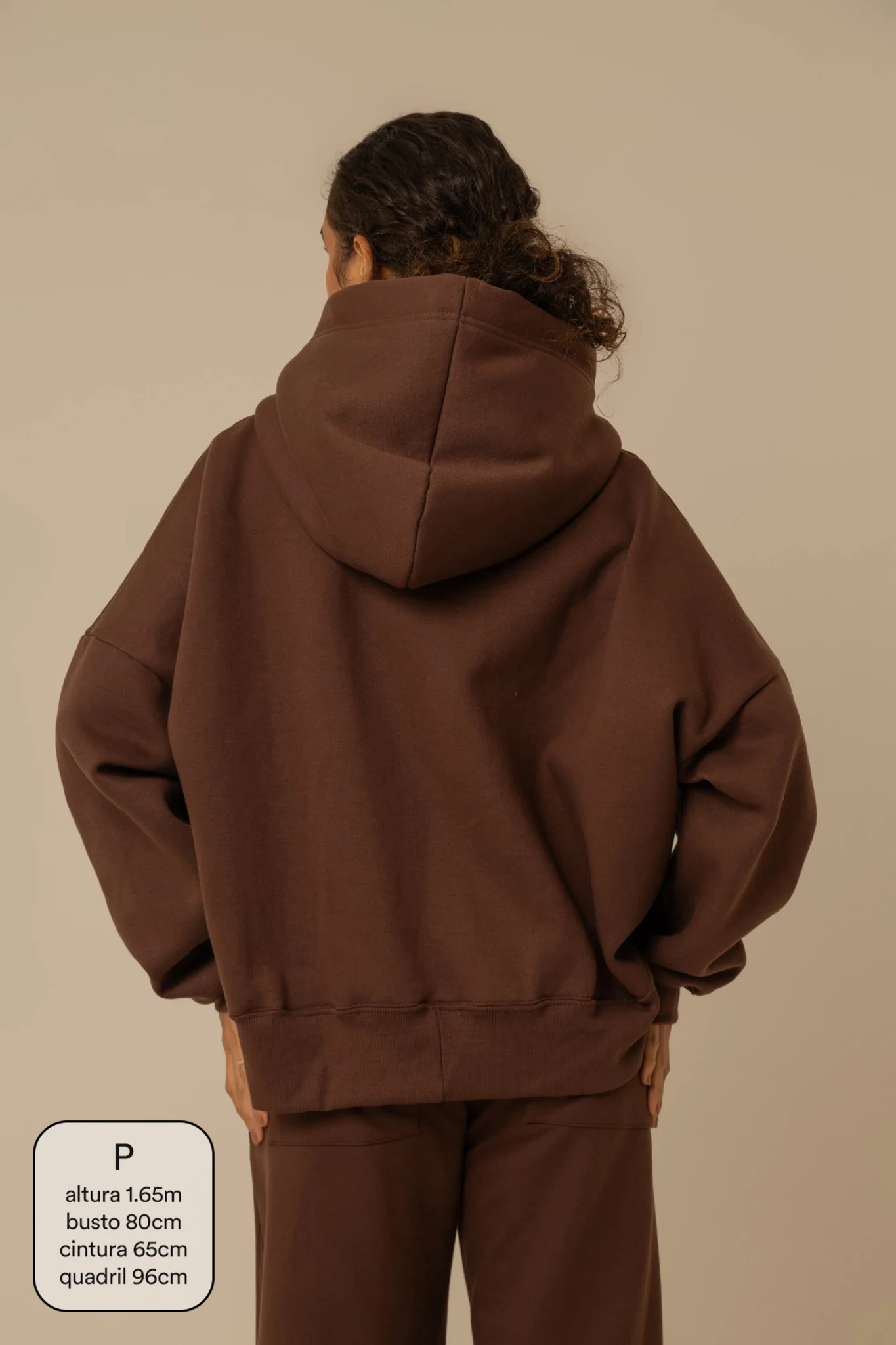 moletom laço cozy | moletom oversized feminino com capuz e zíper - Image 17