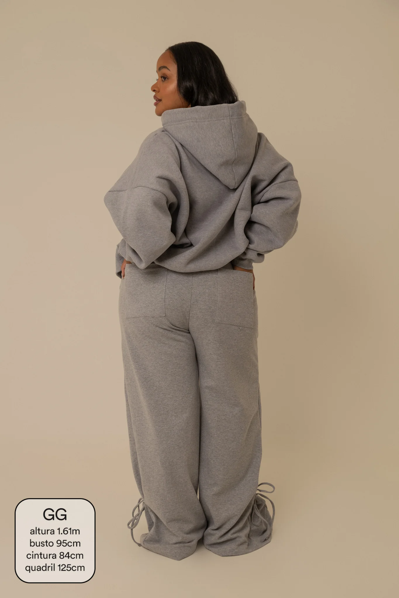 moletom laço cozy | moletom oversized feminino com capuz e zíper - Image 18
