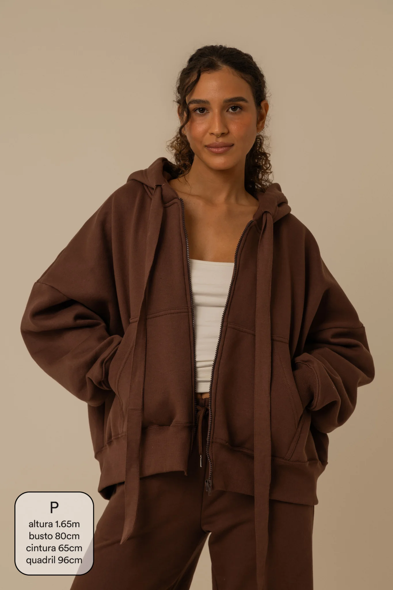 moletom laço cozy | moletom oversized feminino com capuz e zíper - Image 25