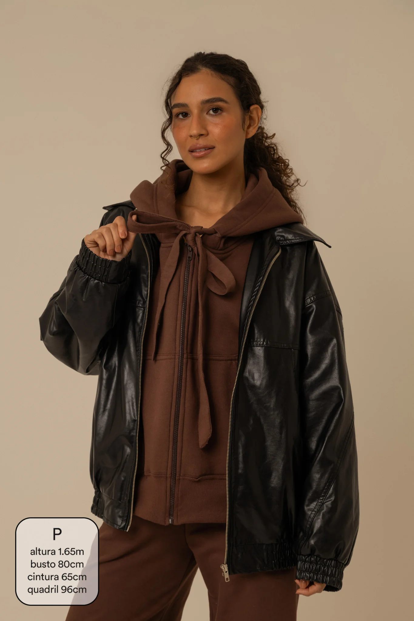 moletom laço cozy | moletom oversized feminino com capuz e zíper - Image 27
