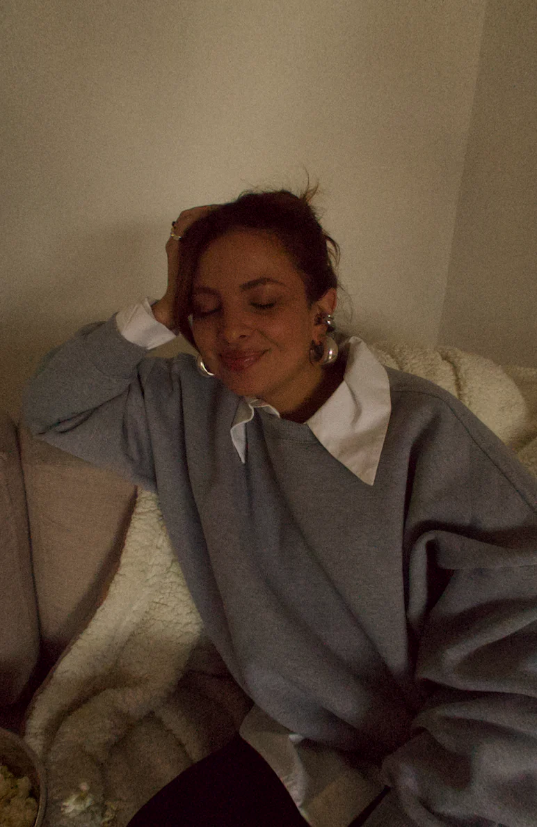 moletom oversized cozy | moletom sem capuz - Image 5