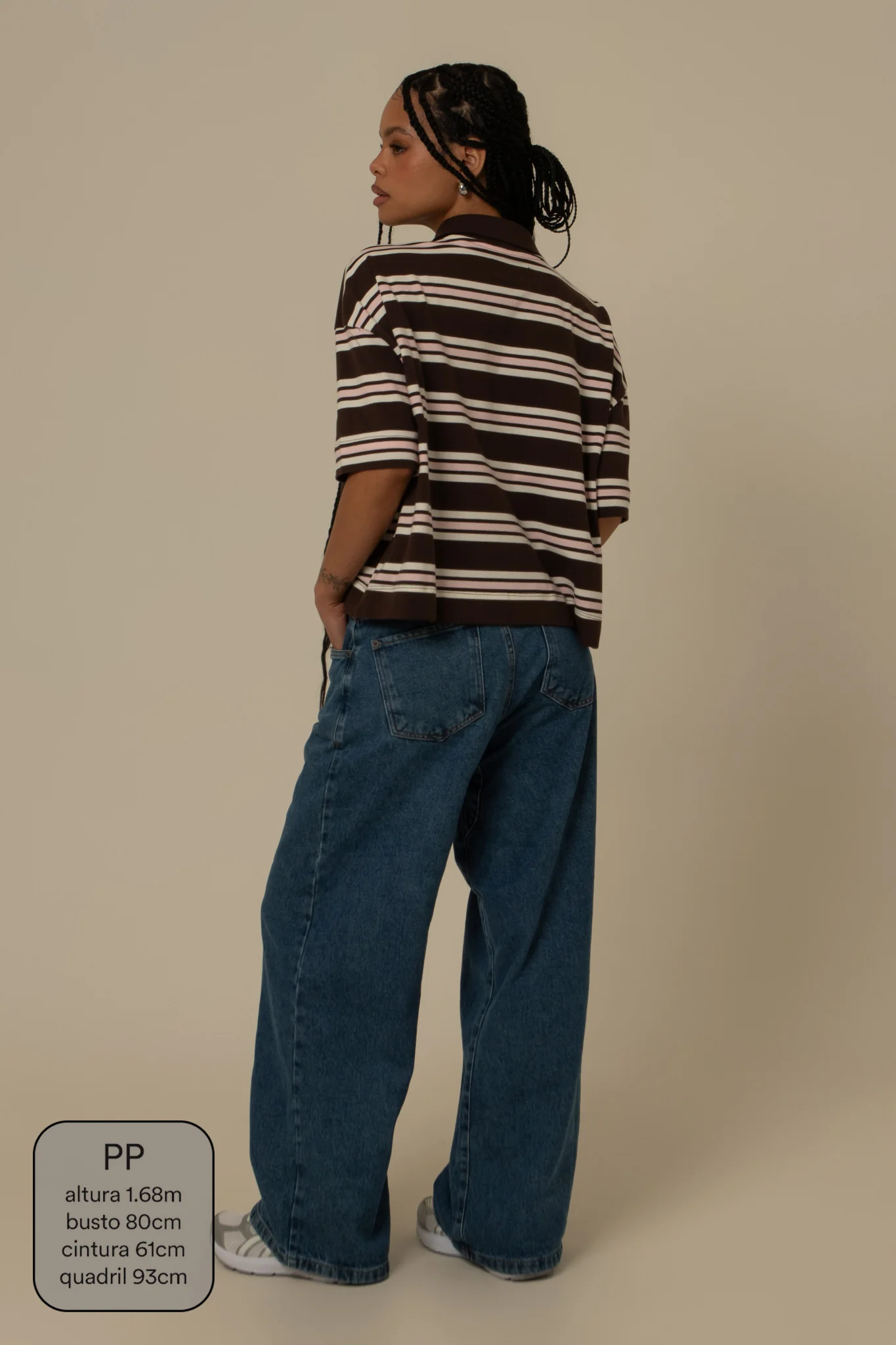 polo listrada oversized manga curta luv - Image 16