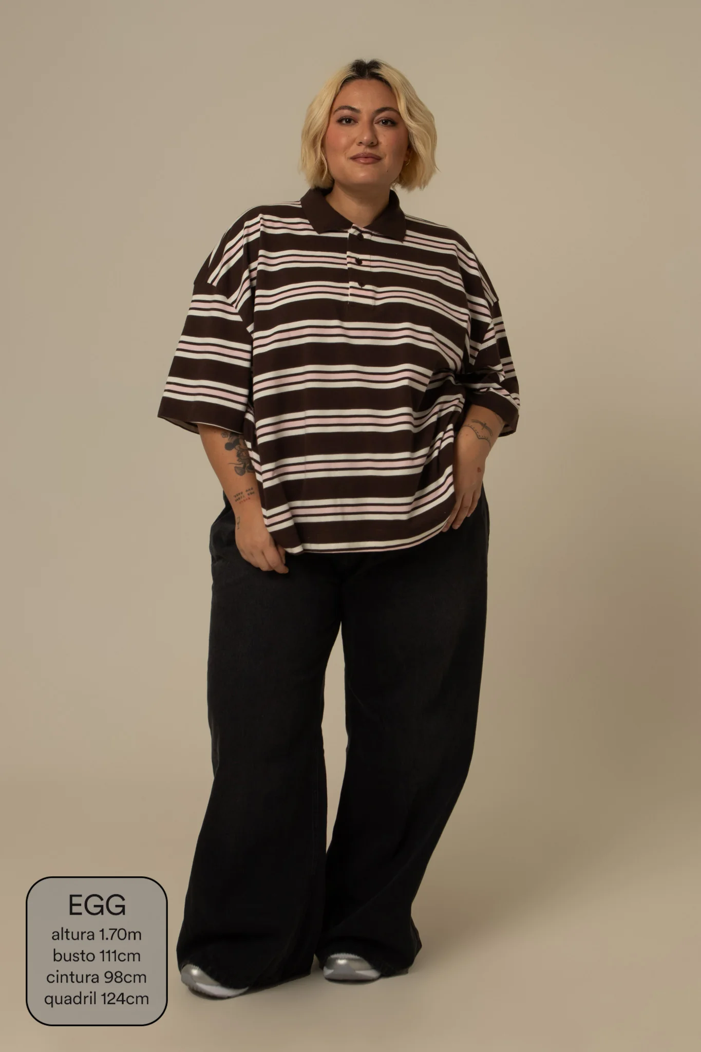polo listrada oversized manga curta luv - Image 17