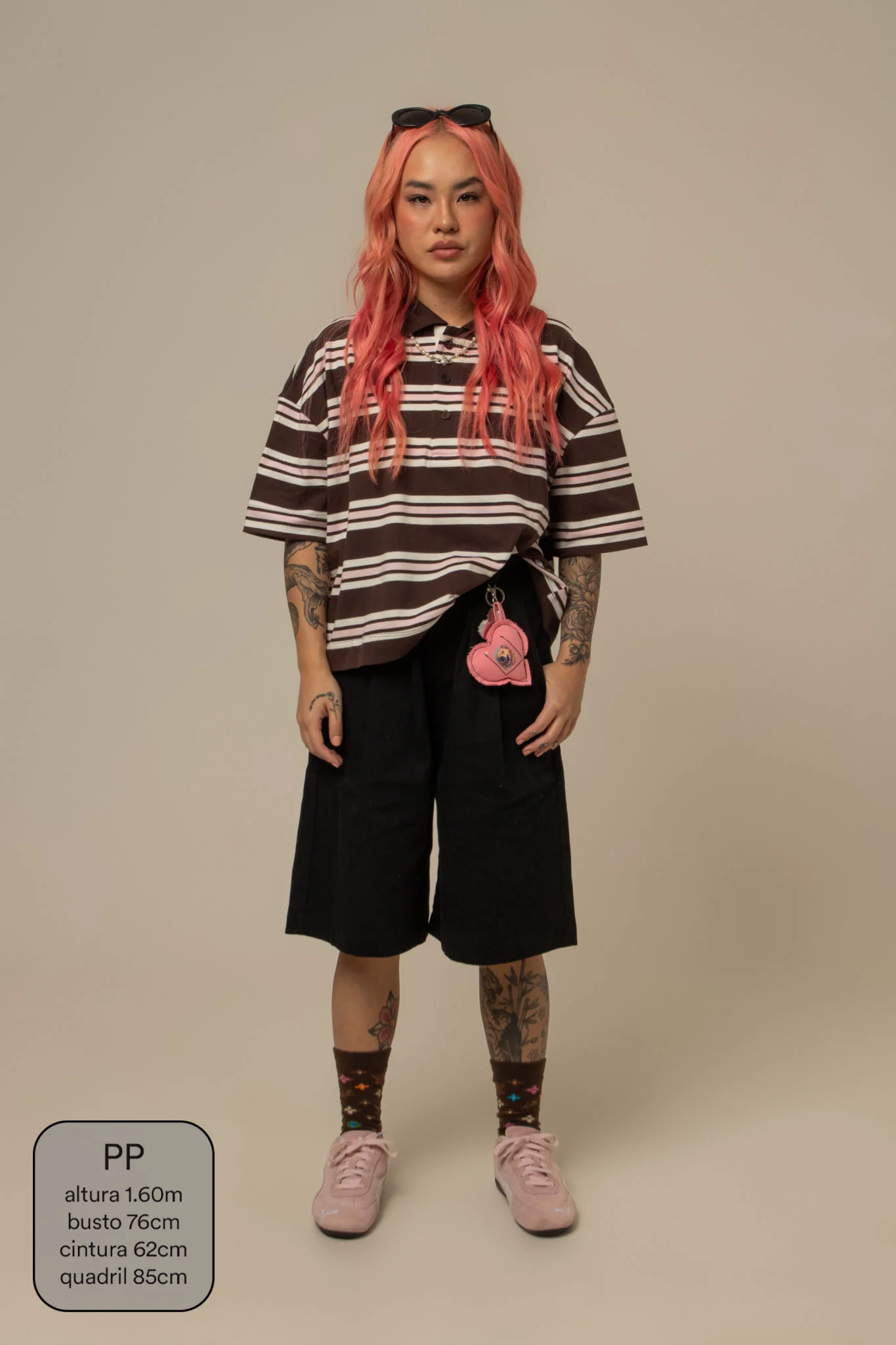 polo listrada oversized manga curta luv - Image 18
