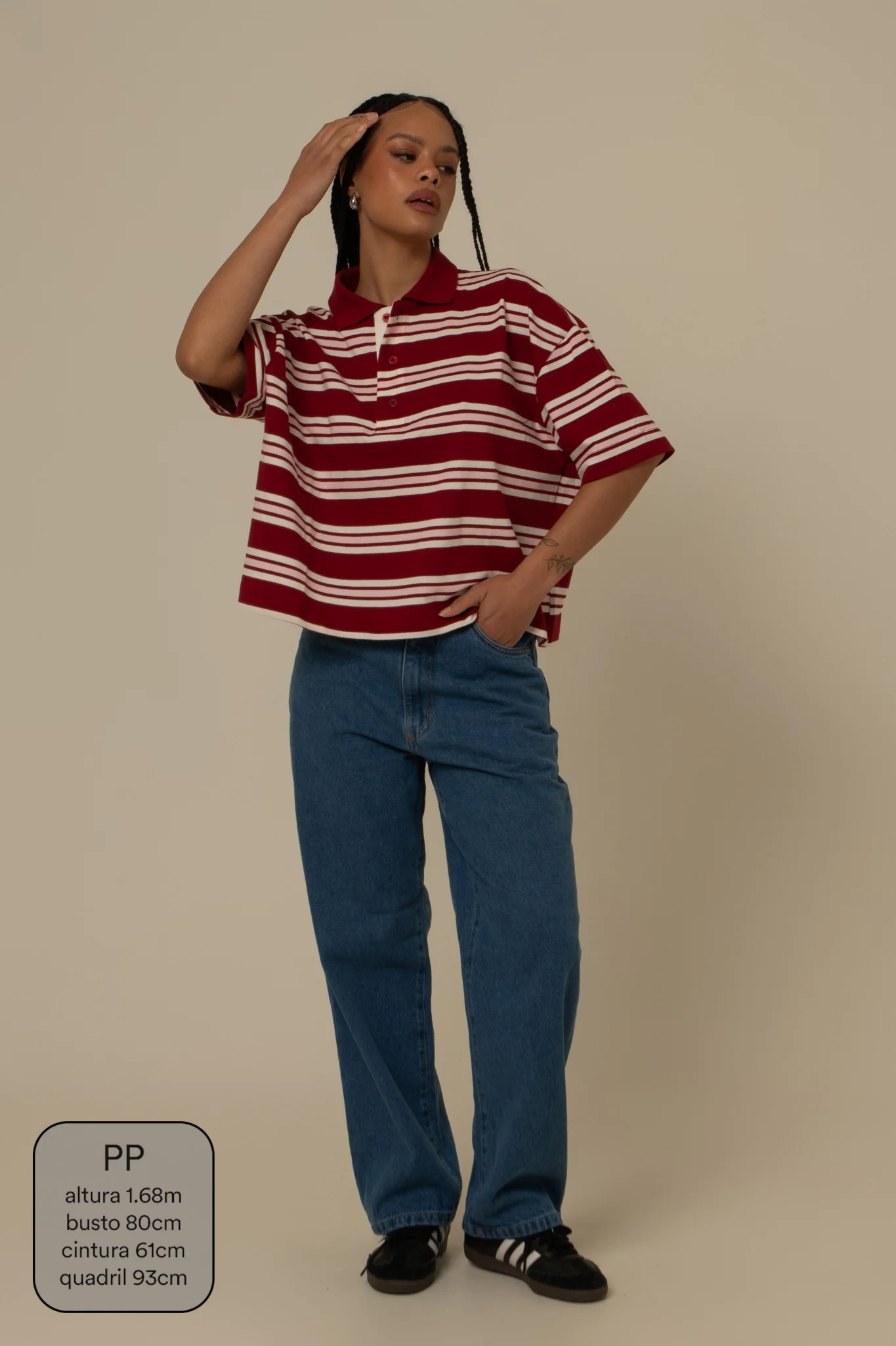 polo listrada oversized manga curta luv - Image 23