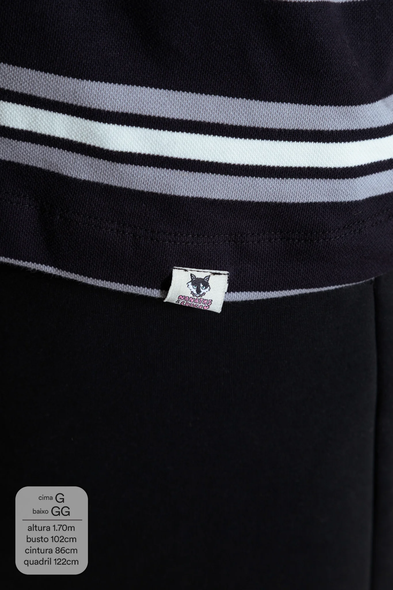 polo listrada oversized manga curta luv - Image 17
