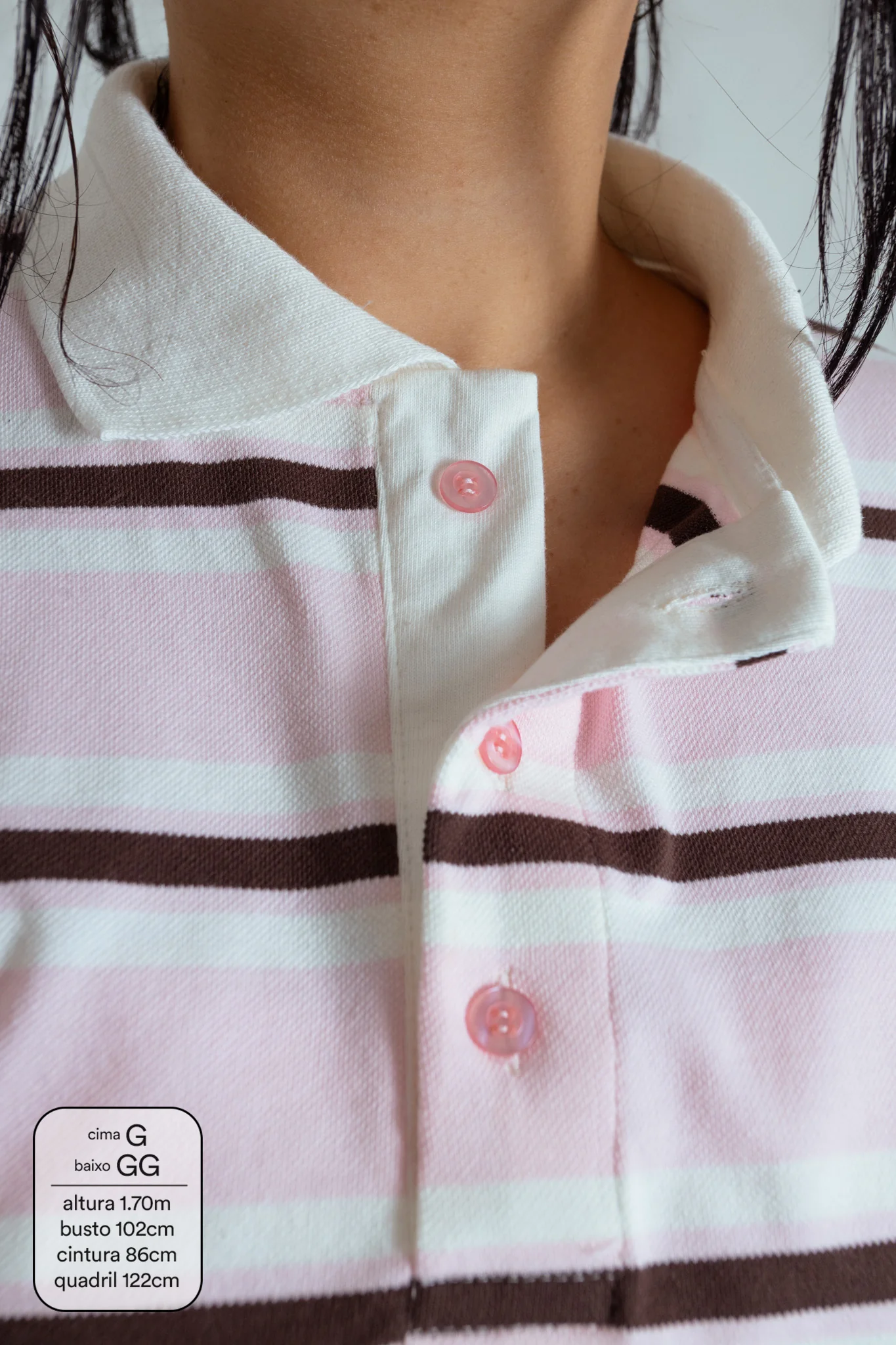 polo listrada oversized manga curta luv - Image 18