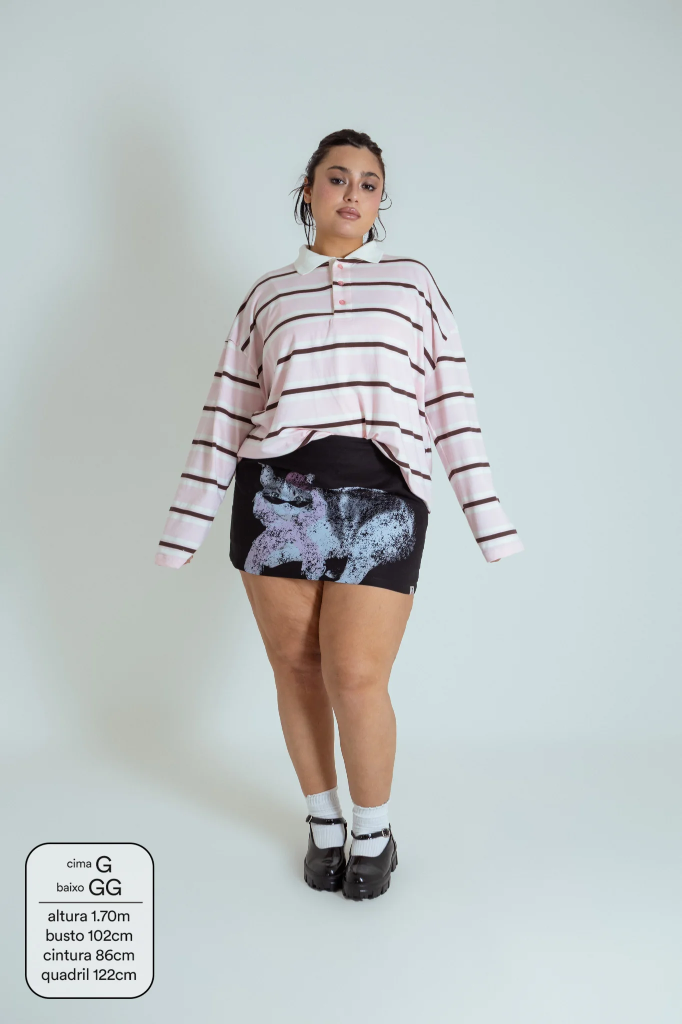 polo listrada oversized manga longa luv - Image 13