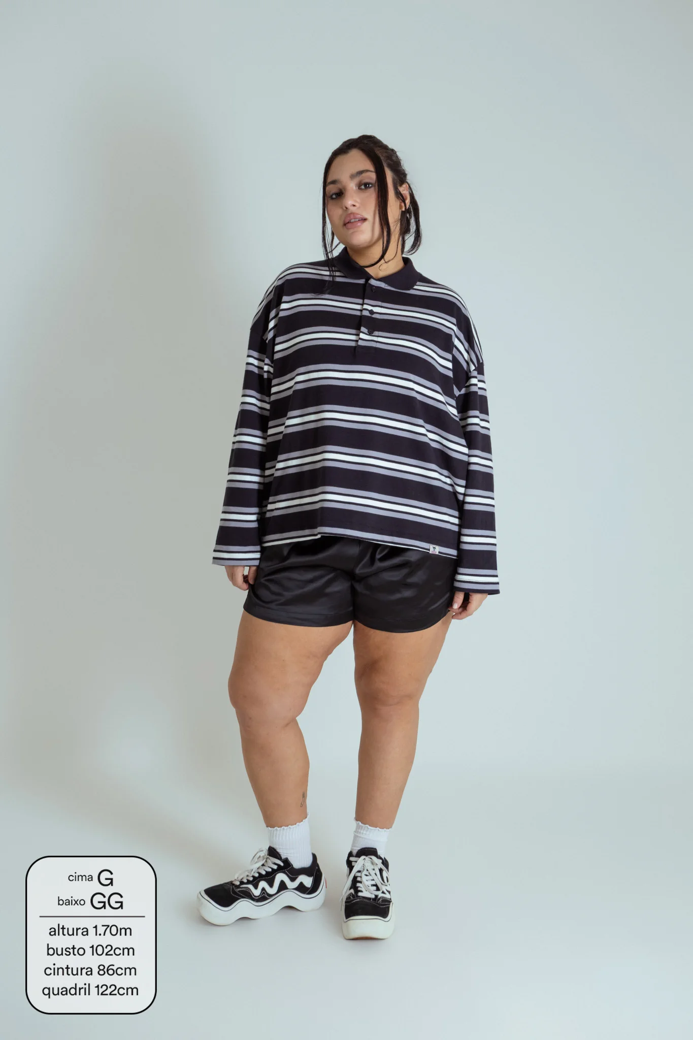 polo listrada oversized manga longa luv - Image 20
