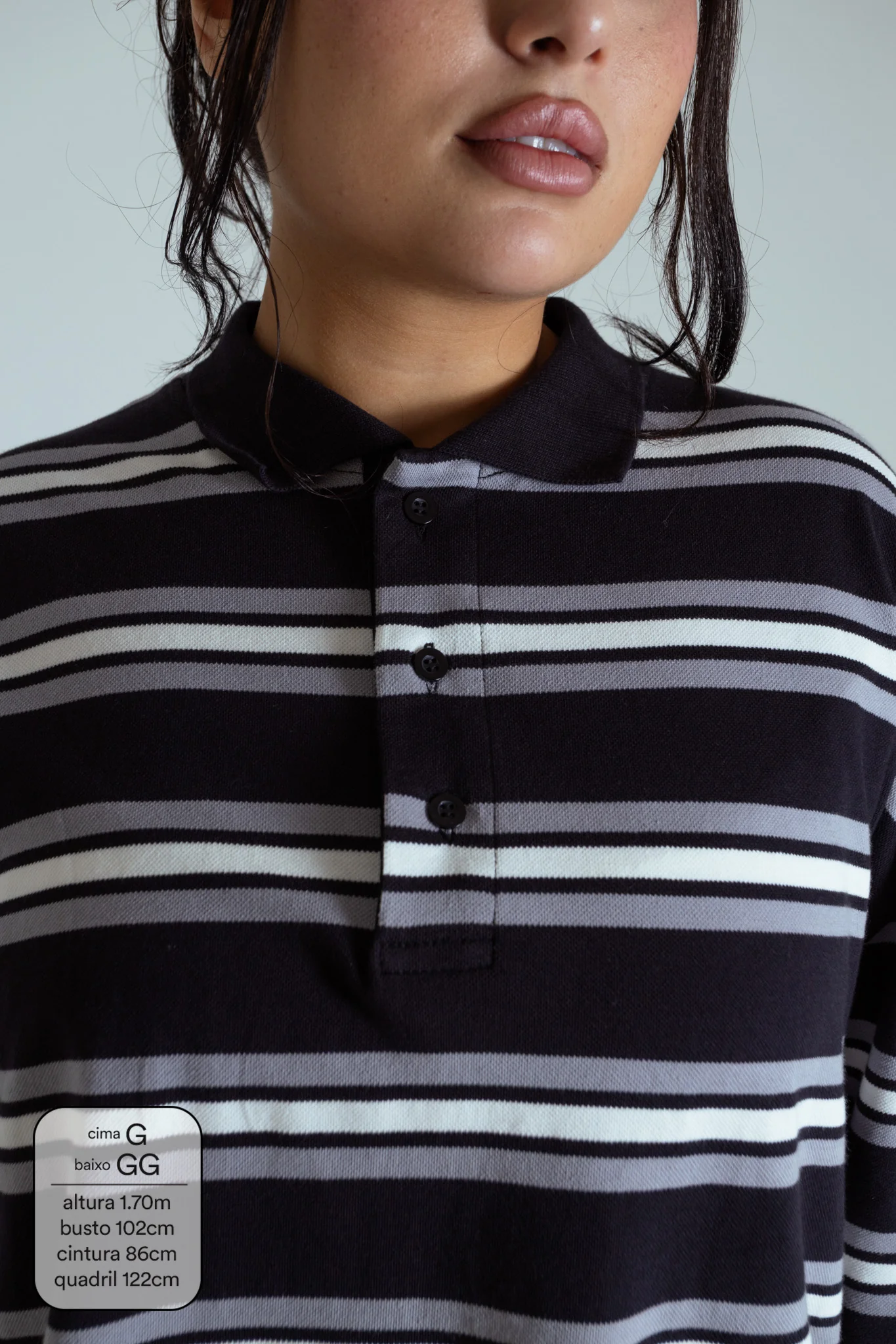 polo listrada oversized manga longa luv - Image 6