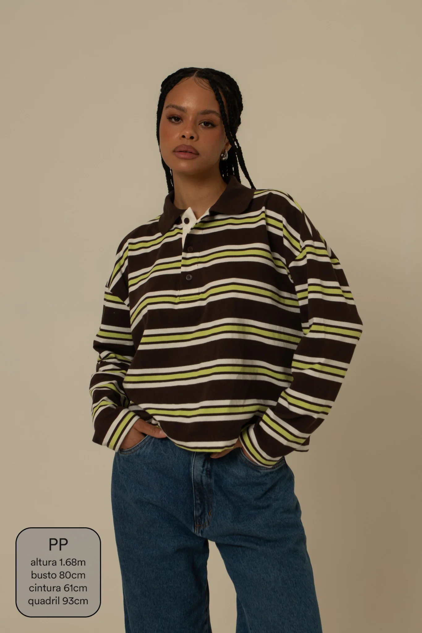 polo listrada oversized manga longa luv - Image 12