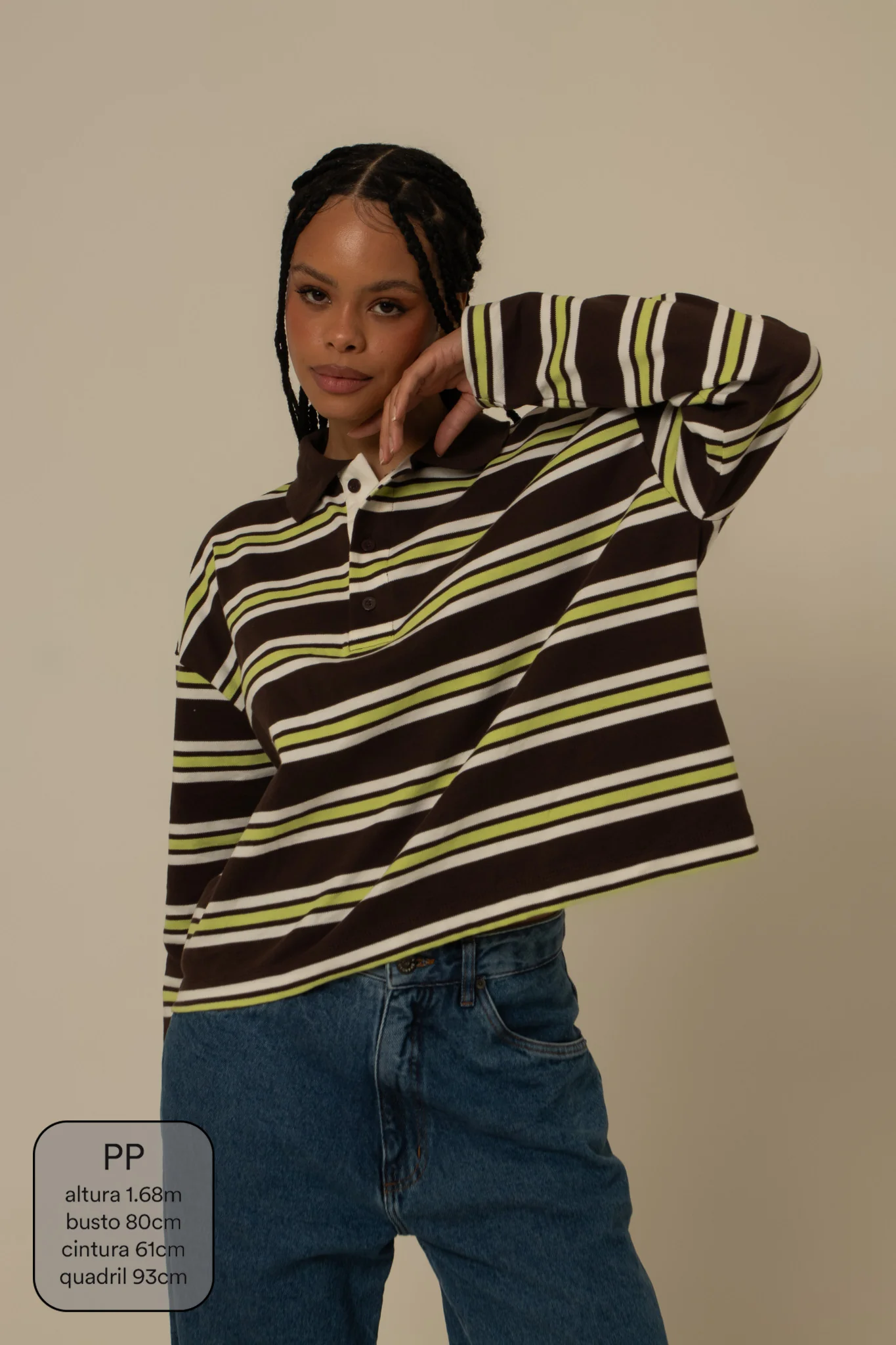 polo listrada oversized manga longa luv - Image 13