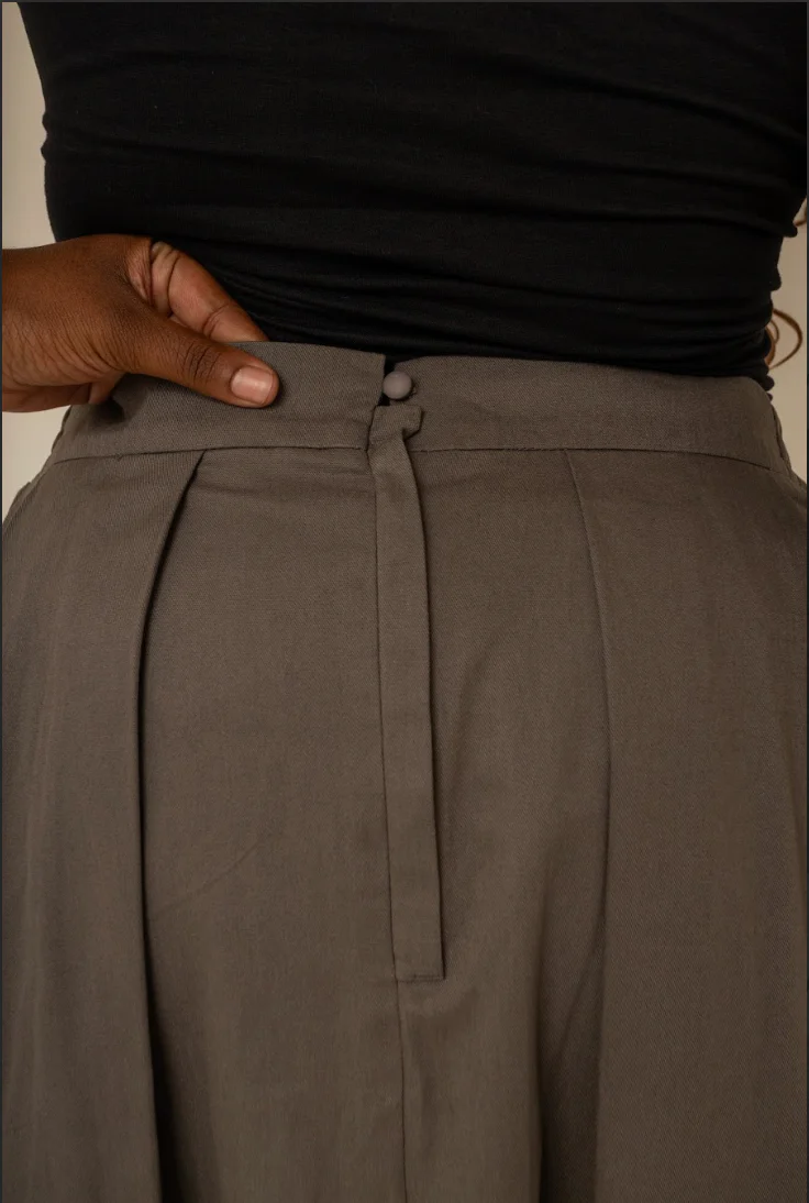 saia chefa | saia midi de sarja com pregas - Image 22