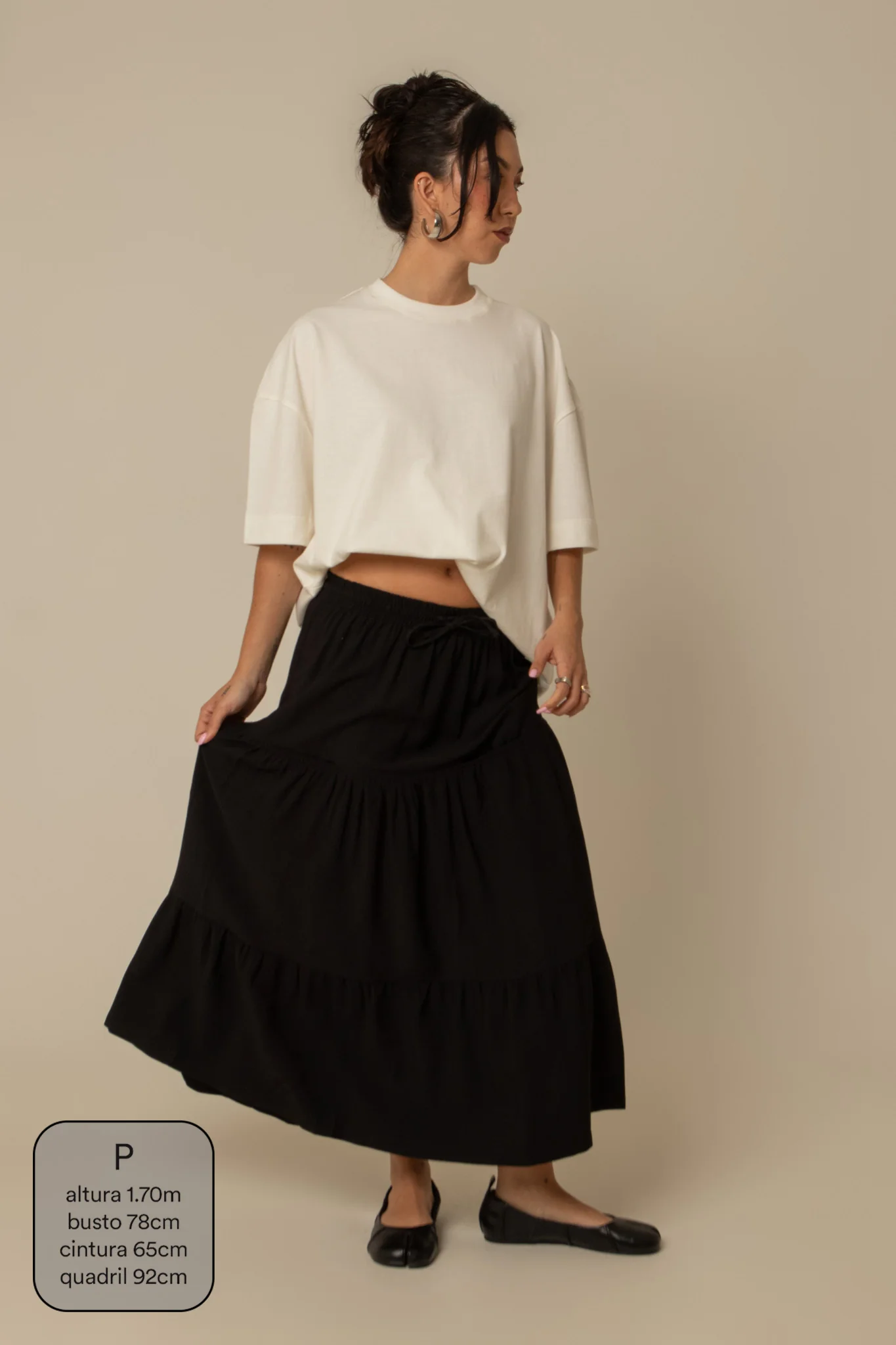 saia guapa | saia longa com bolsos - Image 34