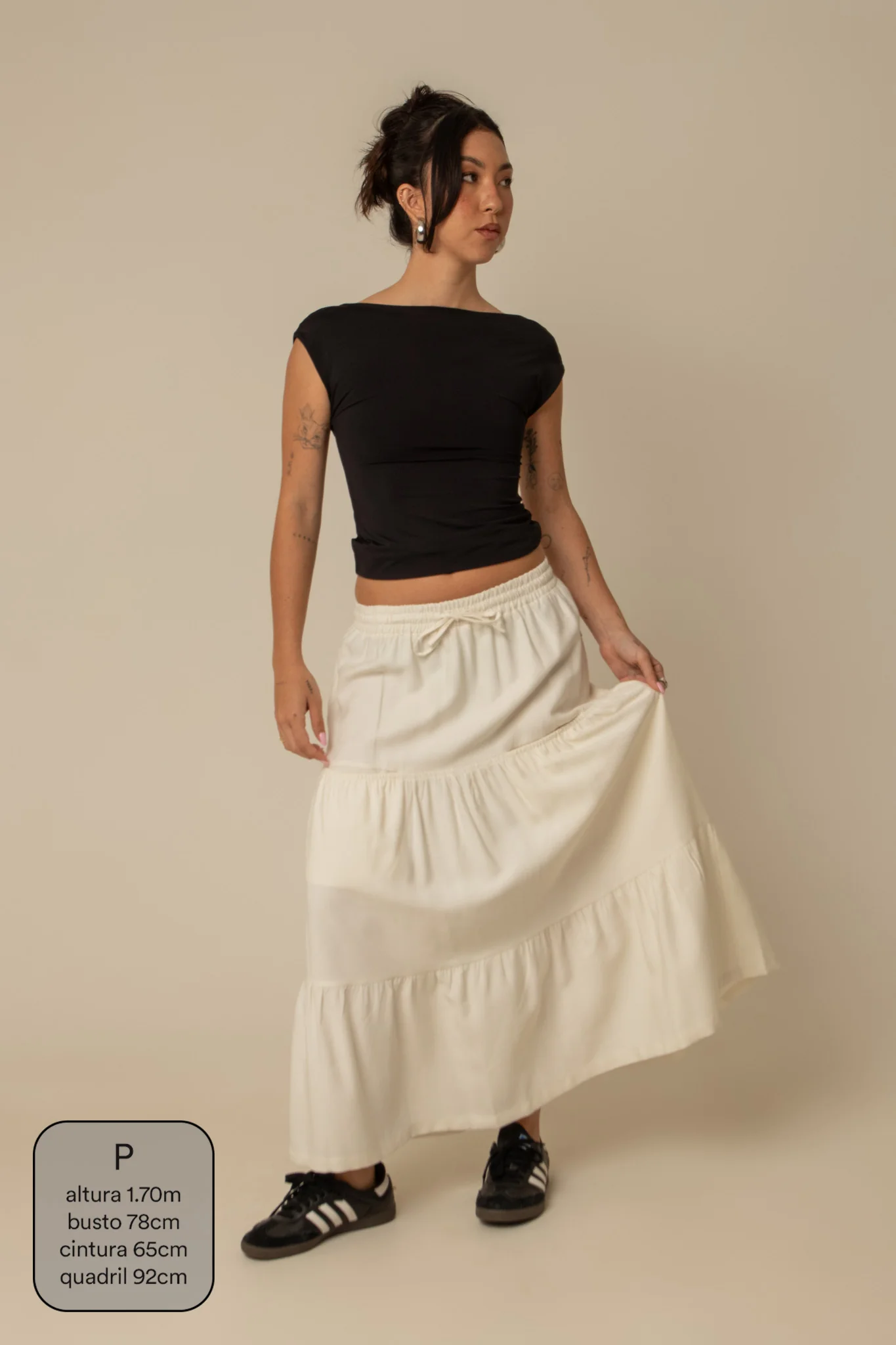 saia guapa | saia longa com bolsos - Image 6