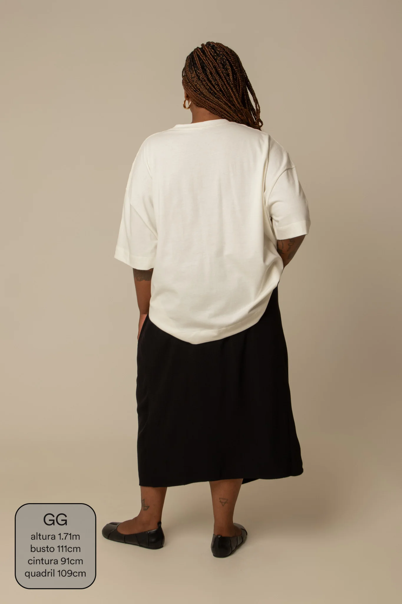 saia midi envelope com bolsos - Image 21