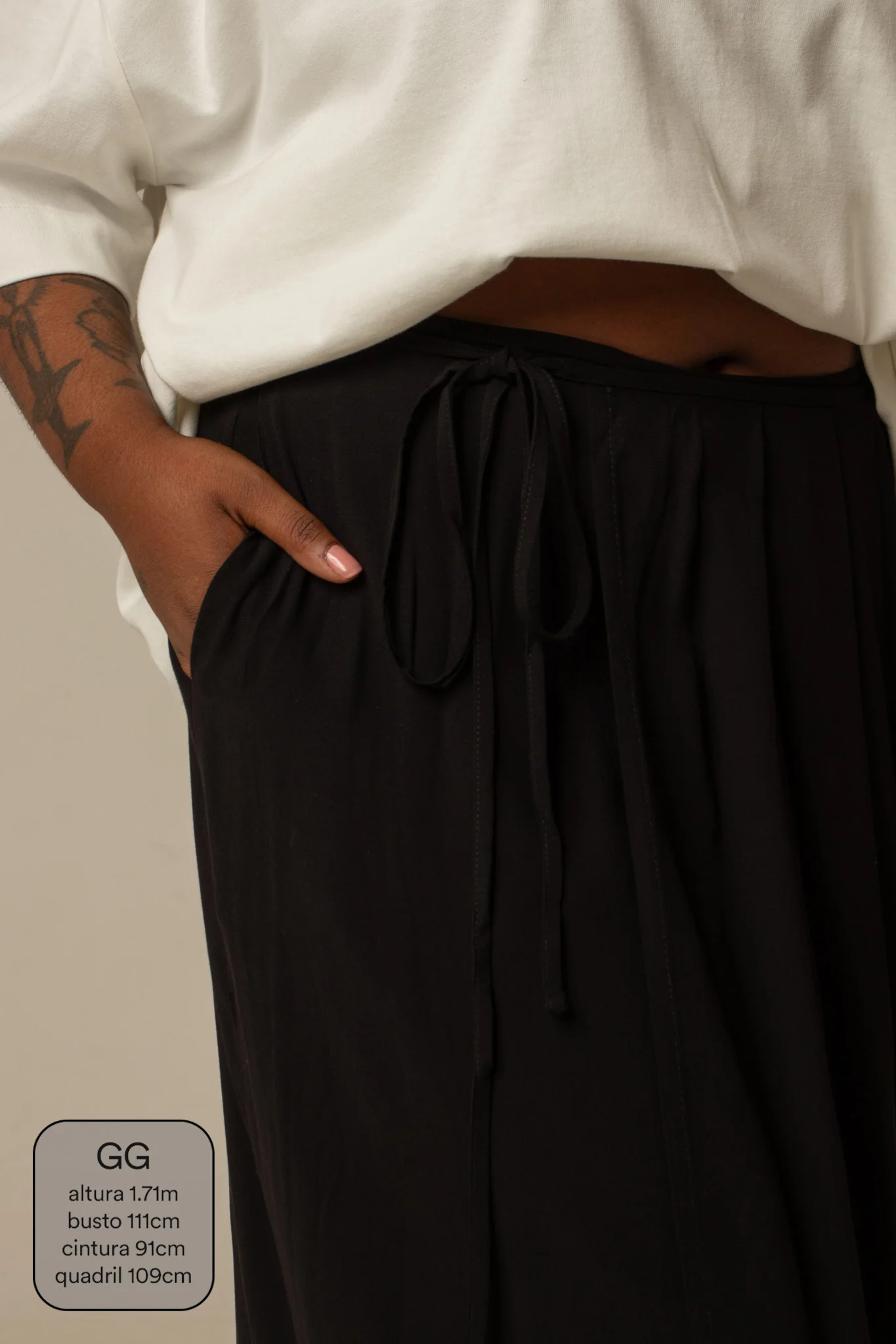 saia midi envelope com bolsos - Image 23