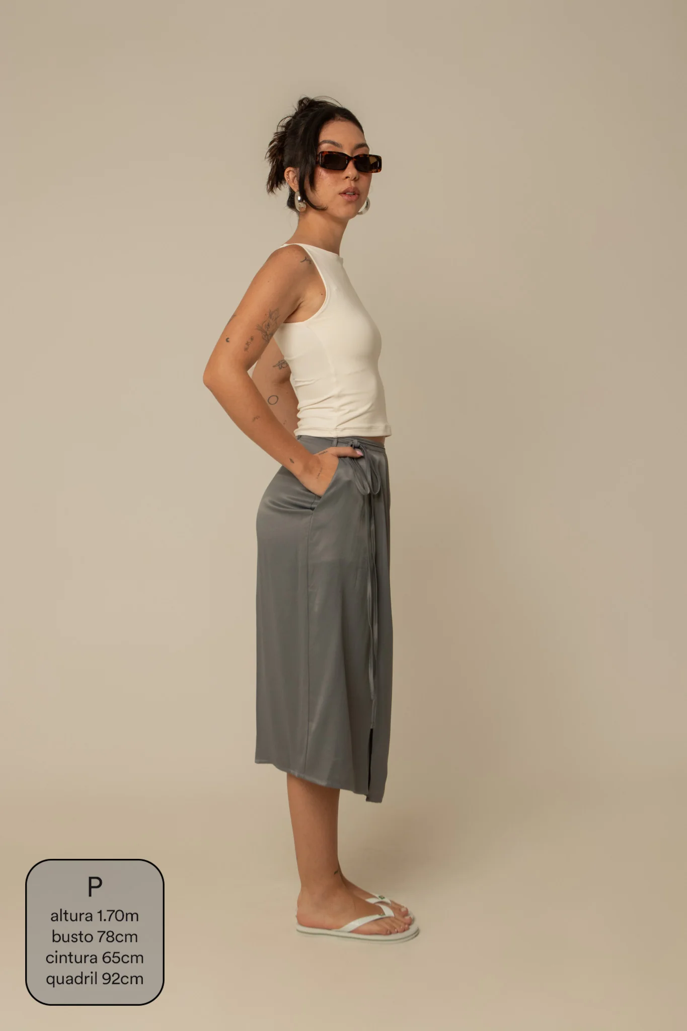saia midi envelope com bolsos - Image 28