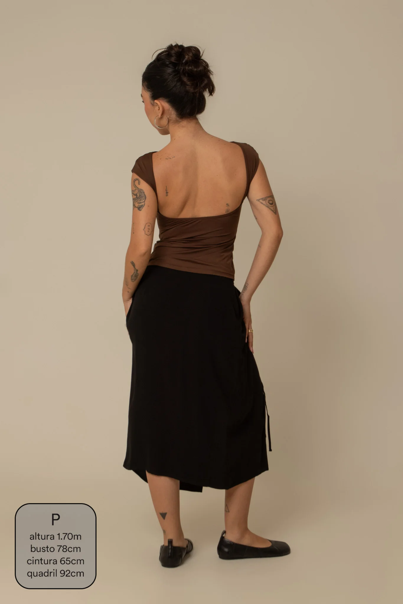 saia midi envelope com bolsos - Image 36