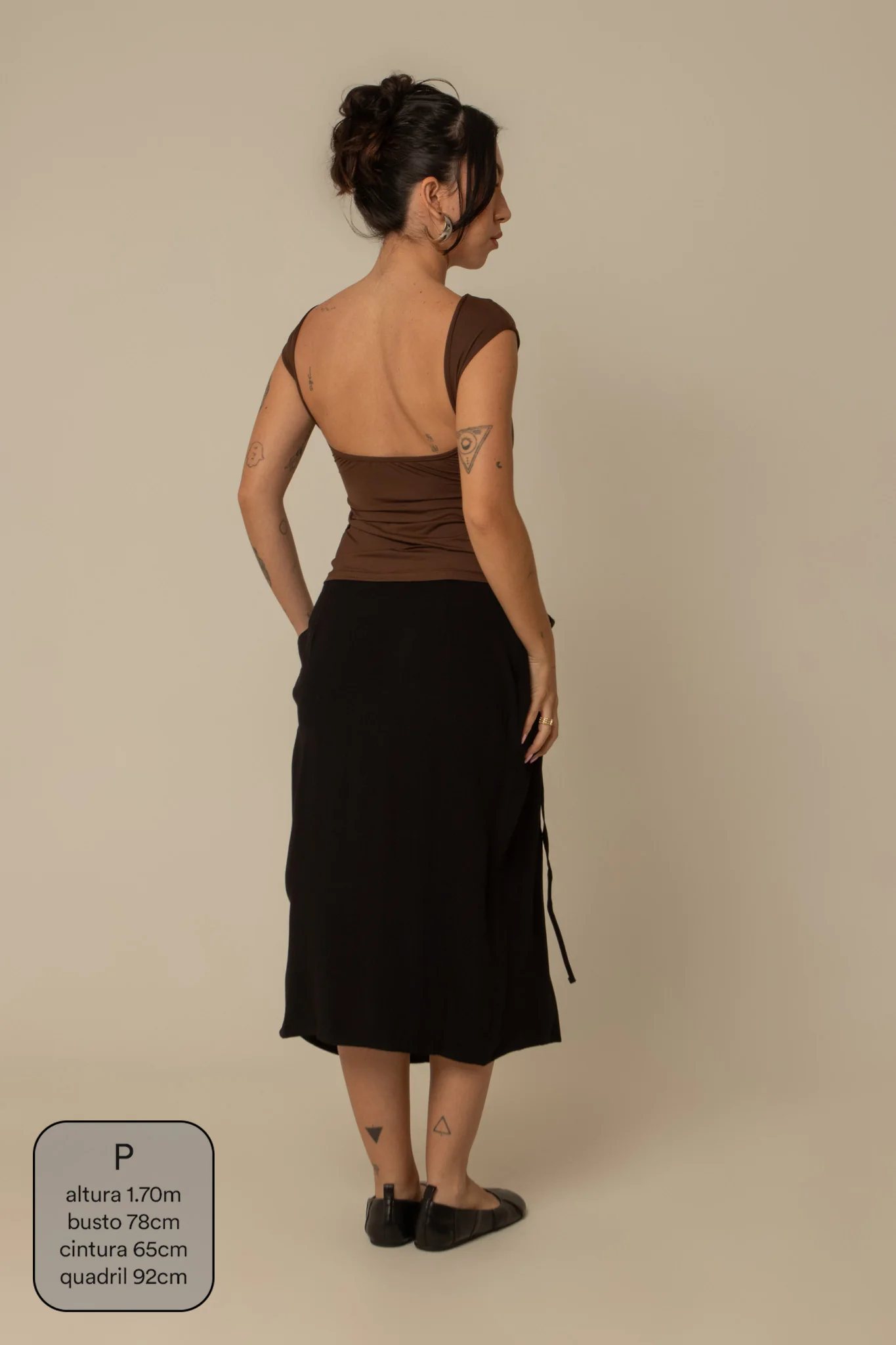 saia midi envelope com bolsos - Image 37