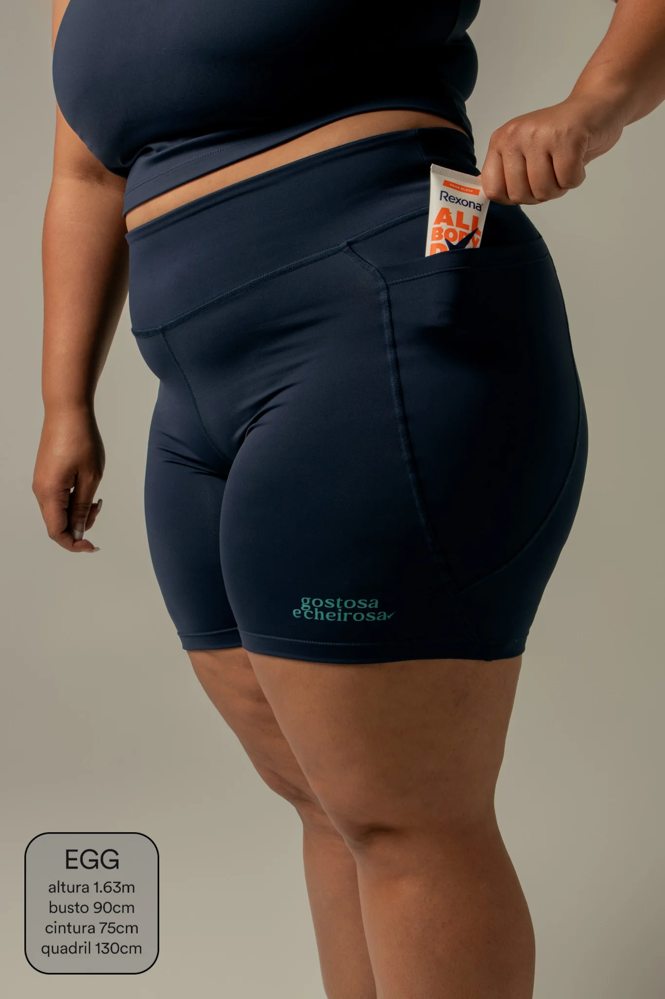 short biker gym babe collab Rexona - Image 3