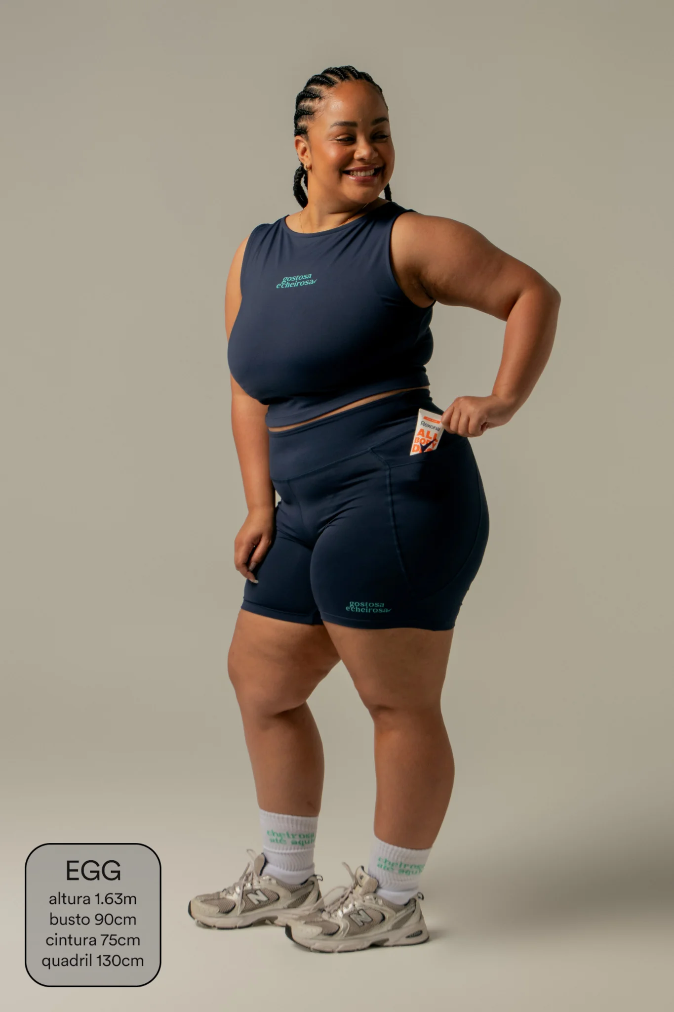 short biker gym babe collab Rexona - Image 7