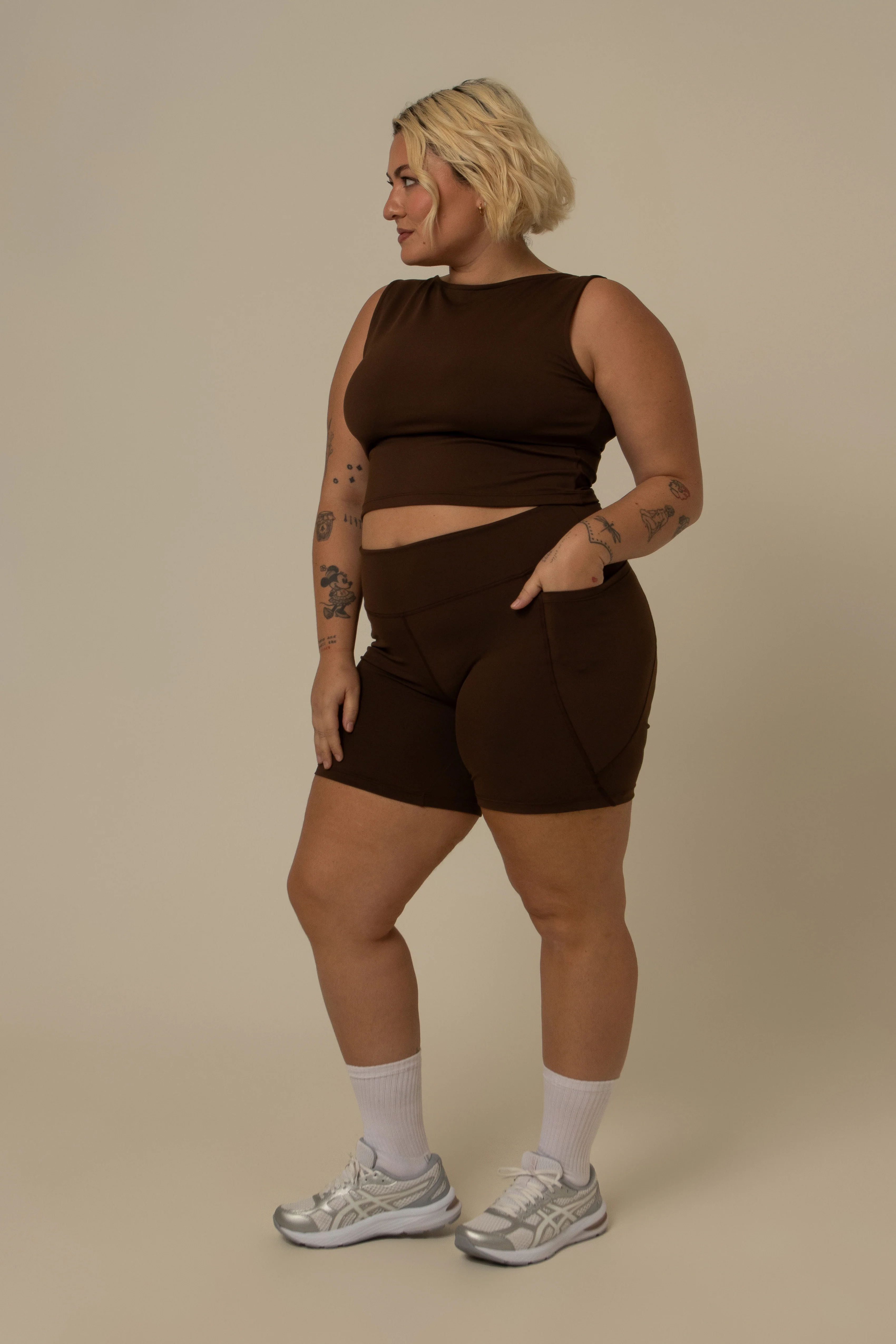 short compress gym babe | short fitness com bolsos - Image 31