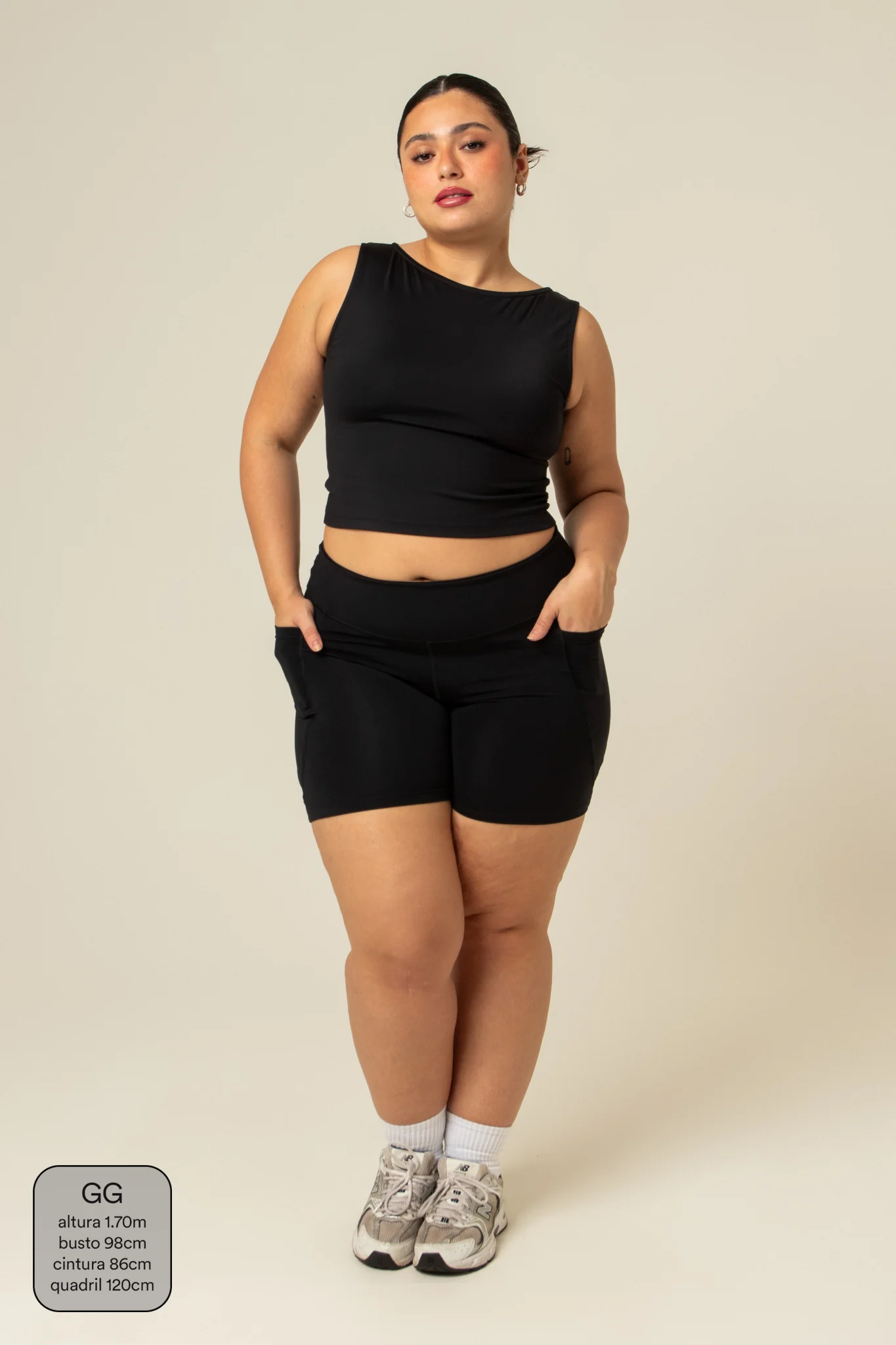 short compress gym babe | short fitness com bolsos - Image 39