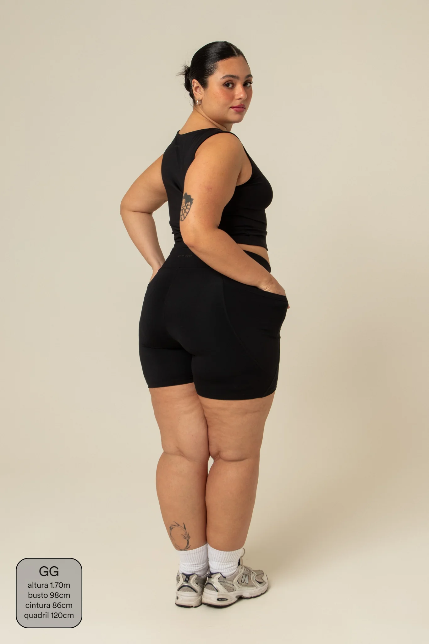 short compress gym babe | short fitness com bolsos - Image 43