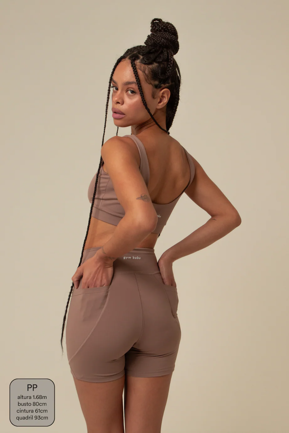 short compress gym babe | short fitness com bolsos - Image 55