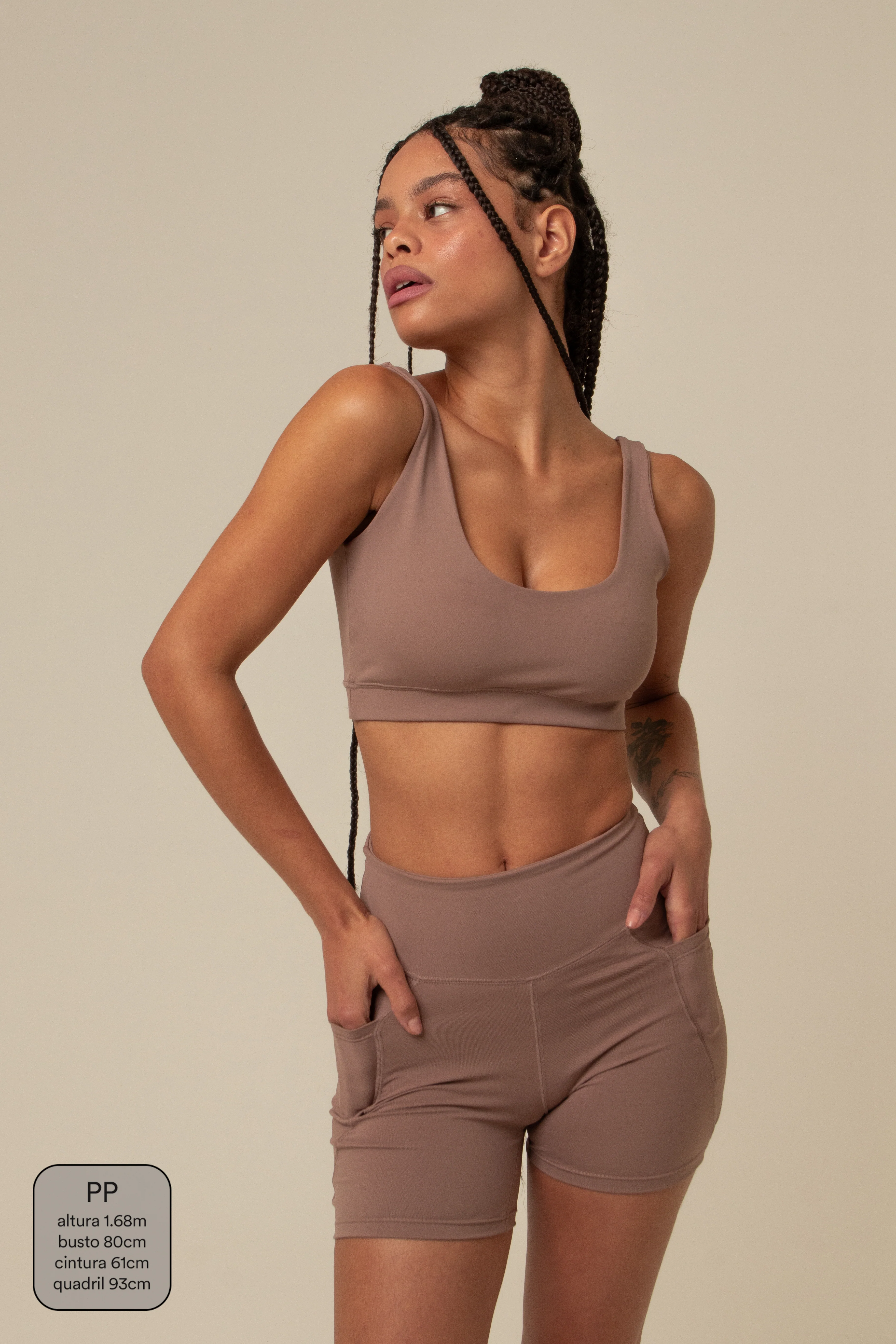 short compress gym babe | short fitness com bolsos - Image 59